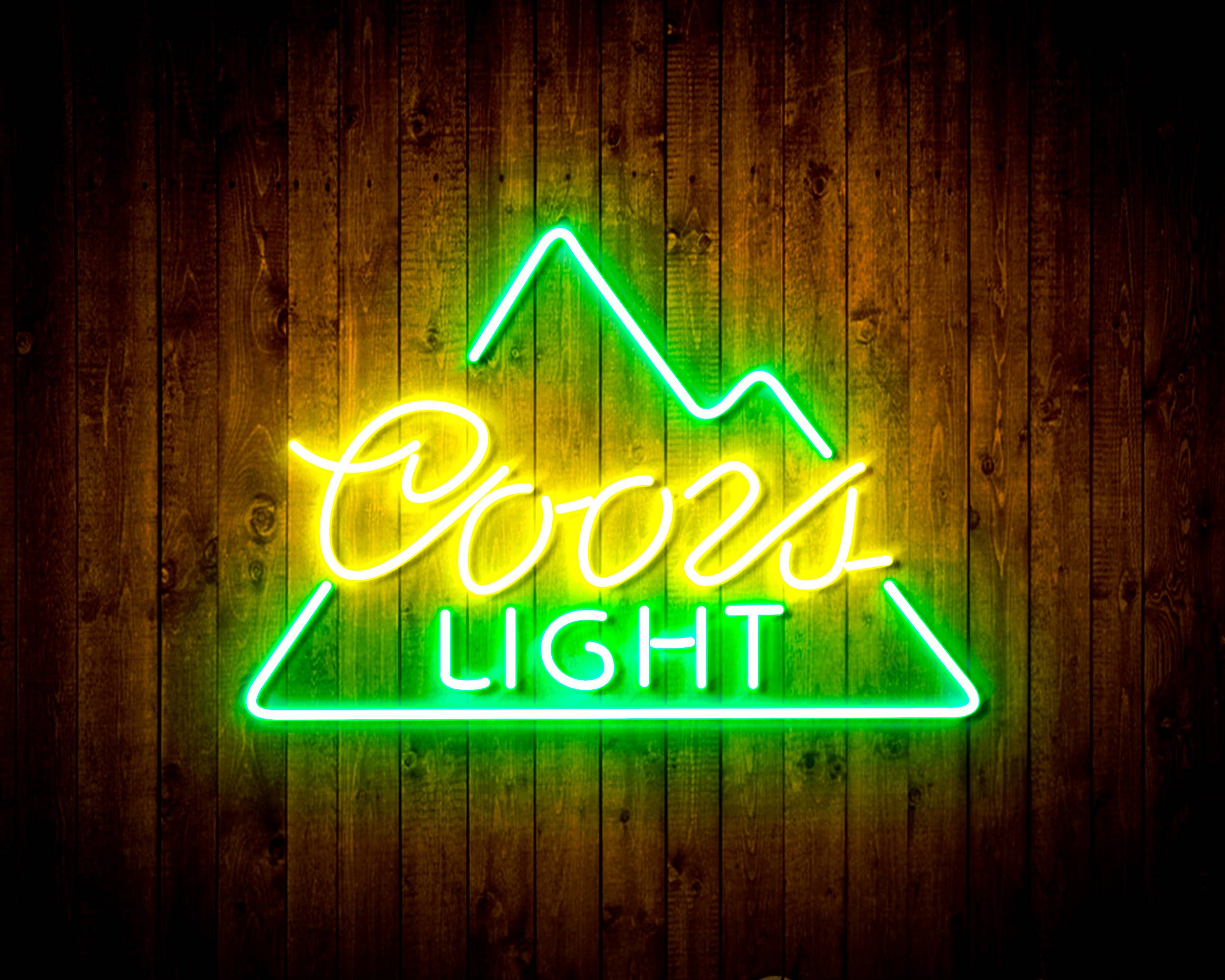 Coors Light Simple Mountain Handmade LED Neon Light Sign