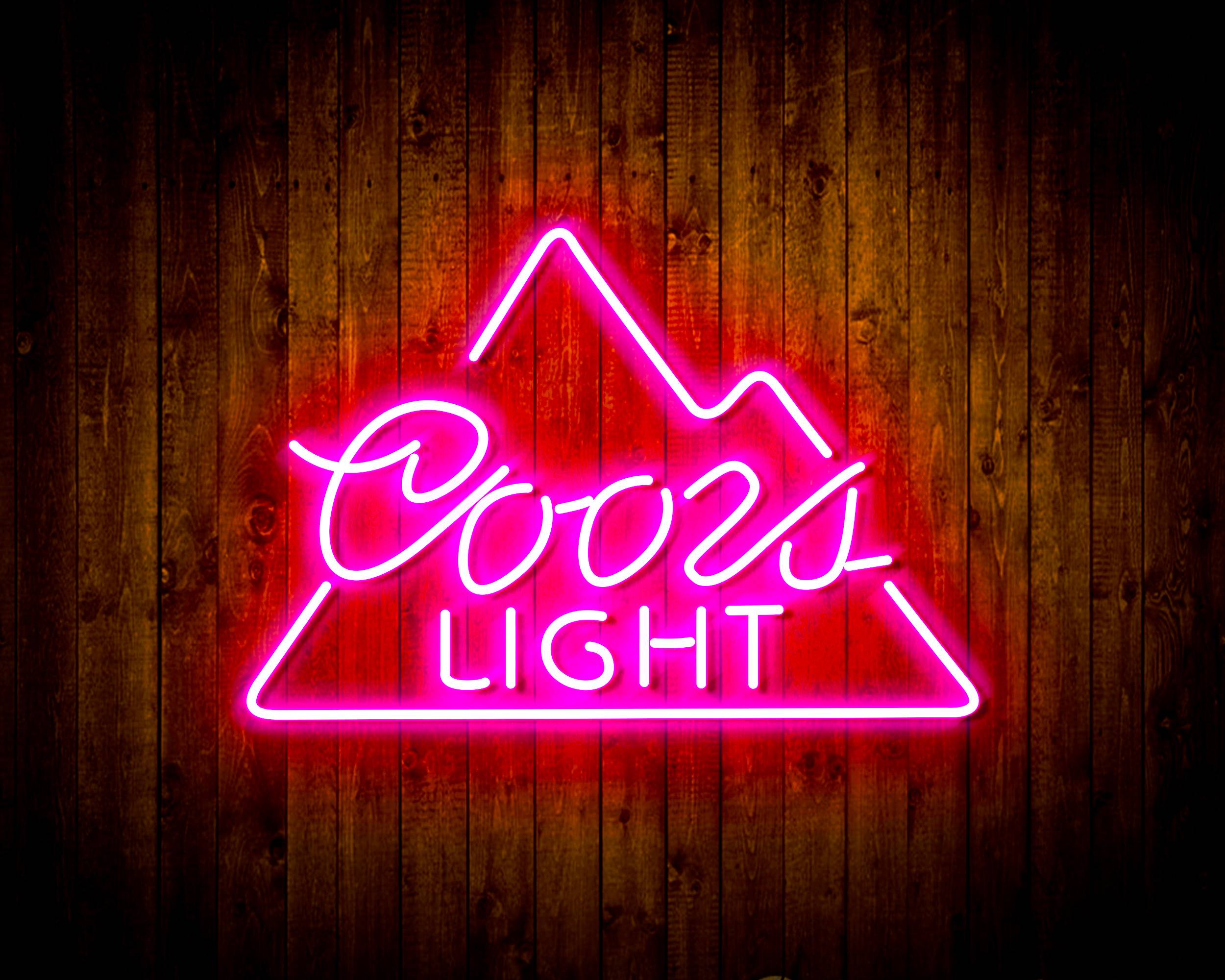 Coors Light Simple Mountain Handmade LED Neon Light Sign