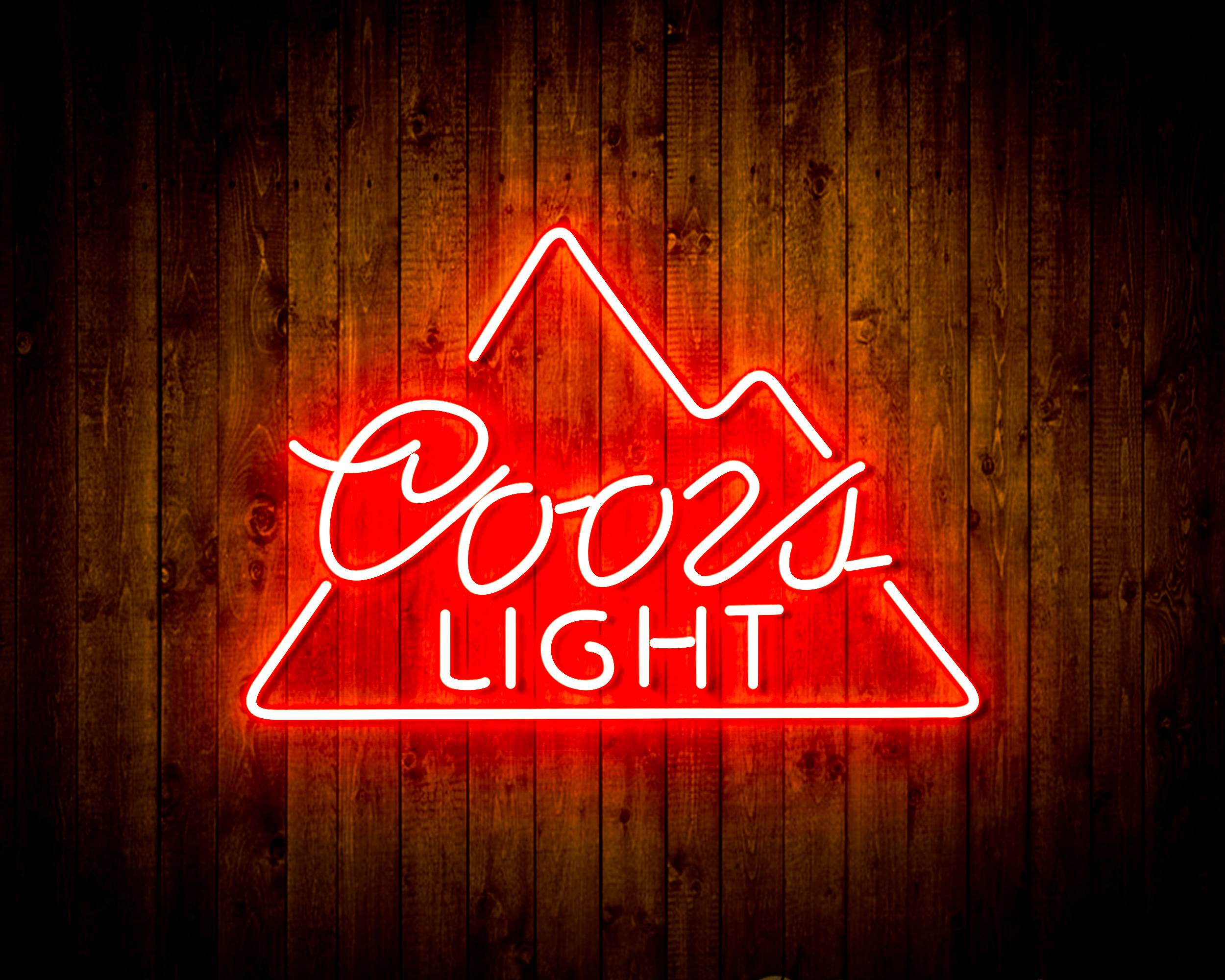 Coors Light Simple Mountain Handmade LED Neon Light Sign