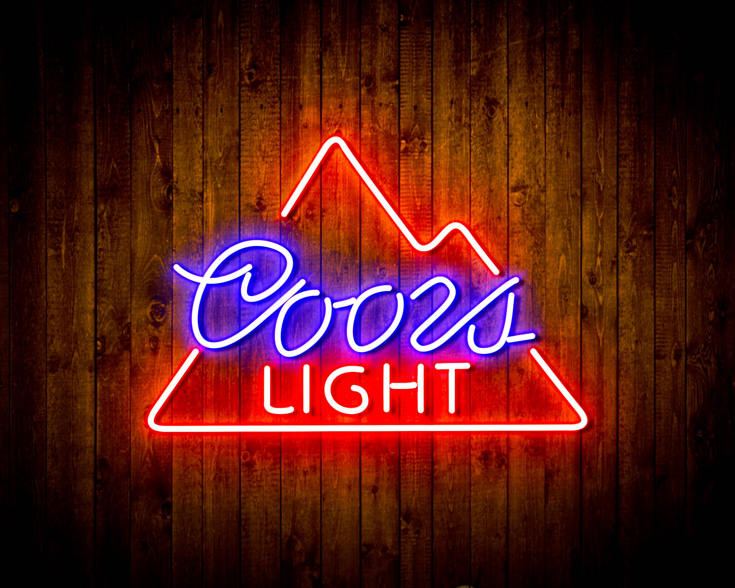 Coors Light Simple Mountain Handmade LED Neon Light Sign