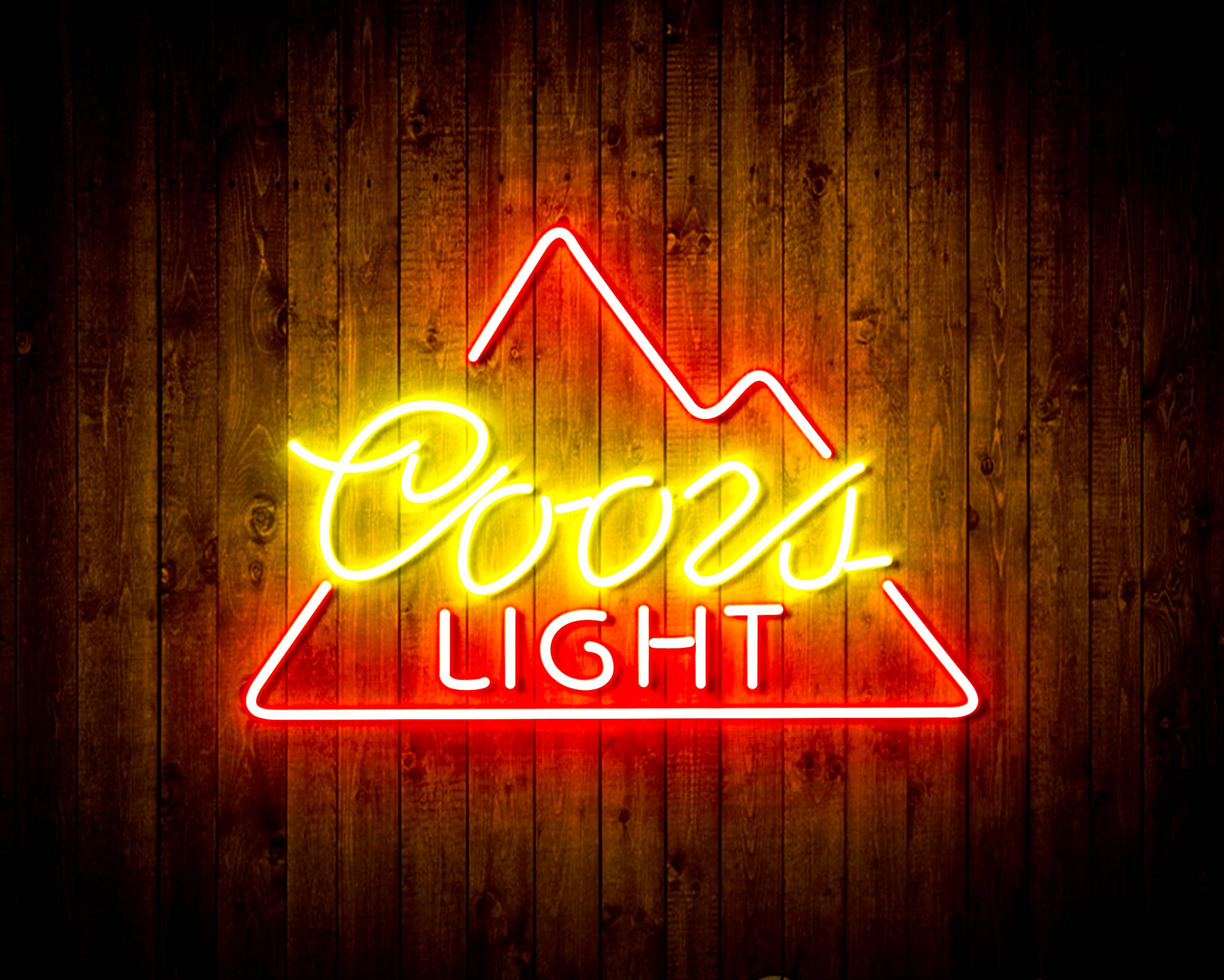 Coors Light Simple Mountain Handmade LED Neon Light Sign