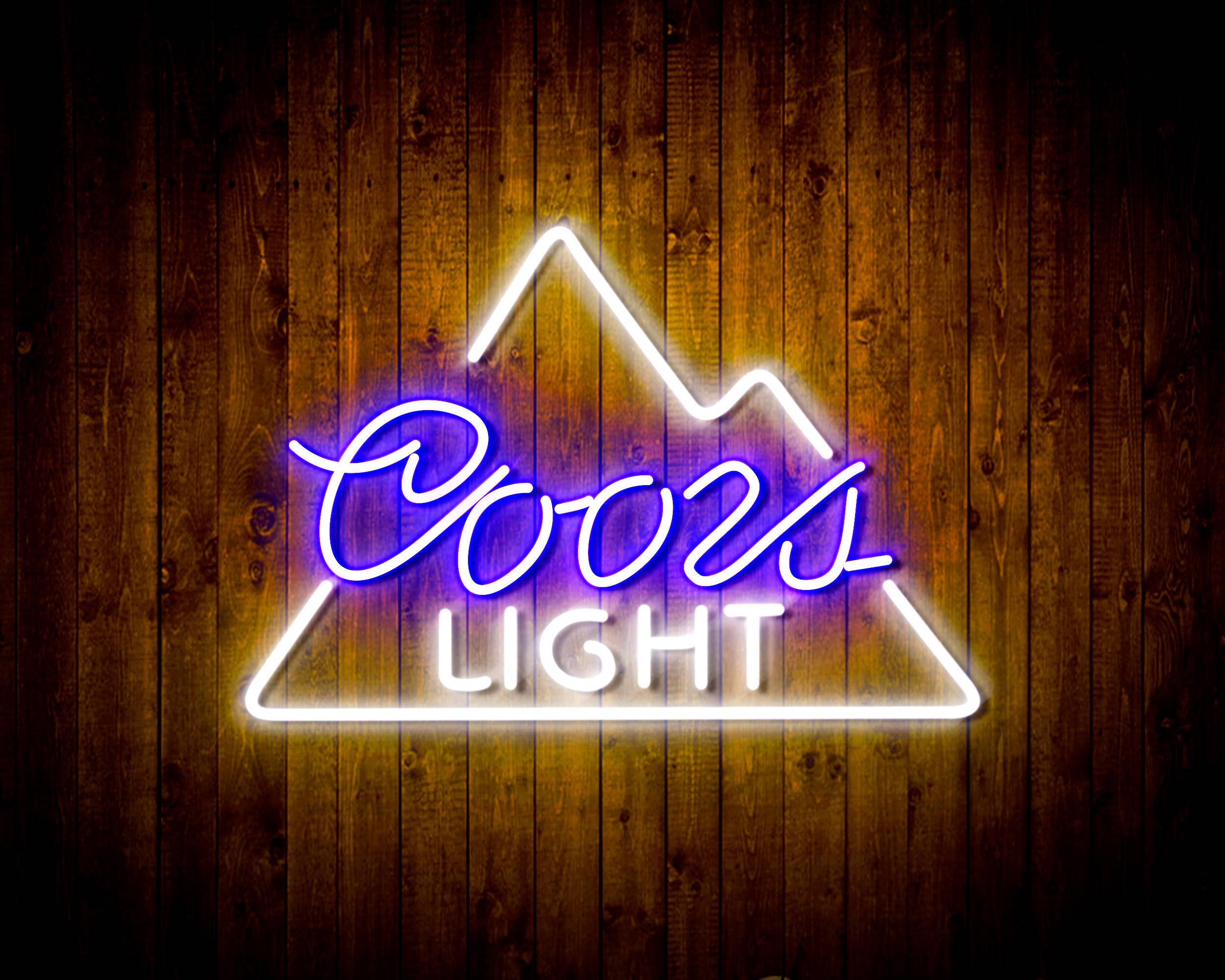 Coors Light Simple Mountain Handmade LED Neon Light Sign