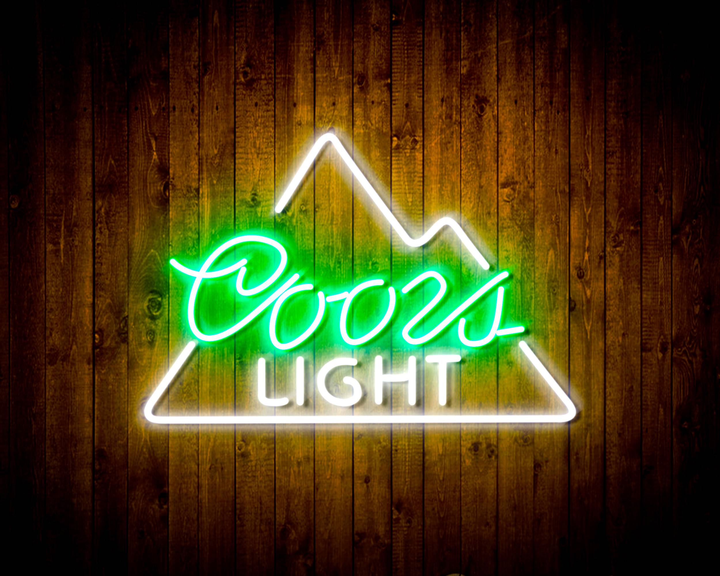 Coors Light Simple Mountain Handmade LED Neon Light Sign