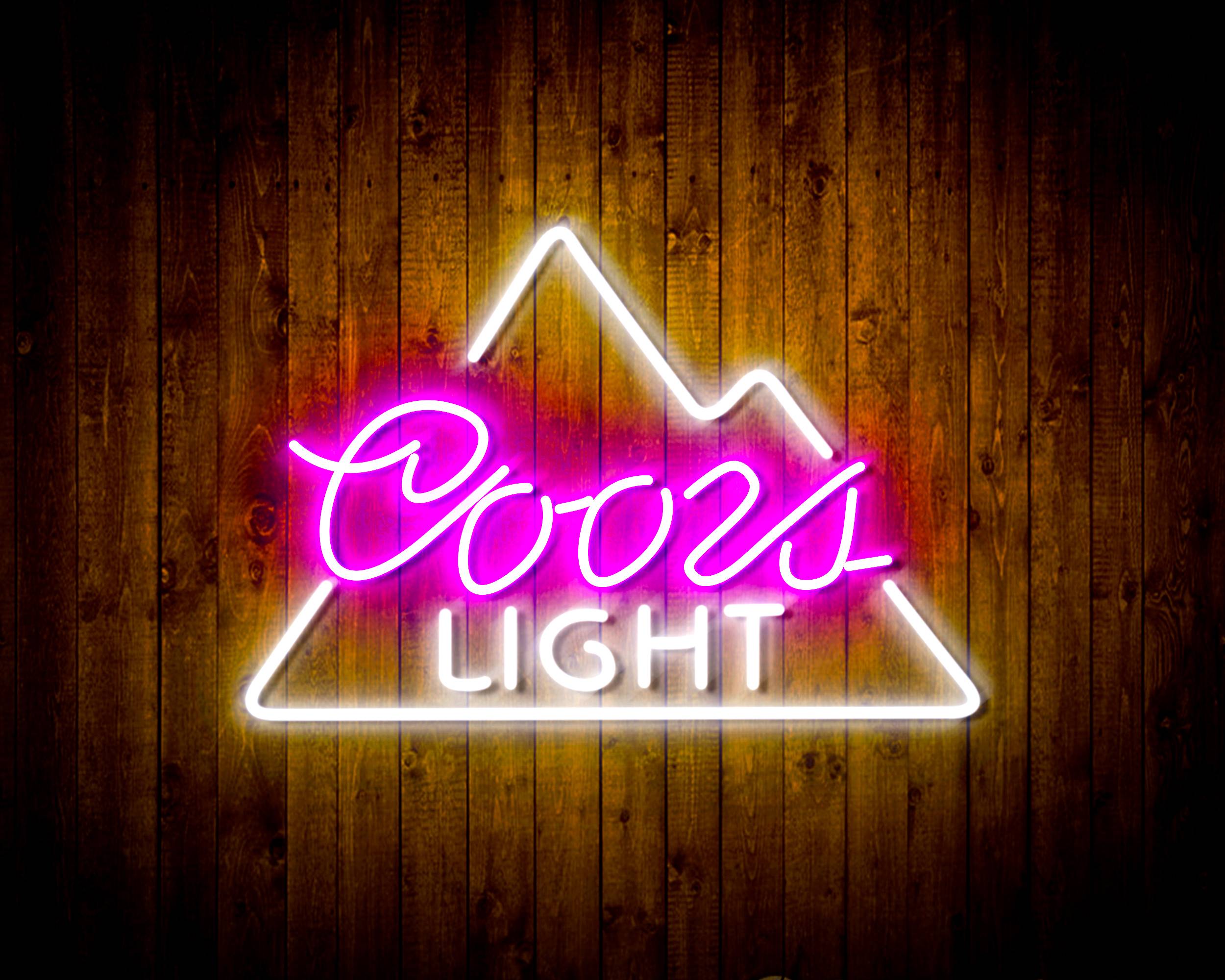 Coors Light Simple Mountain Handmade LED Neon Light Sign