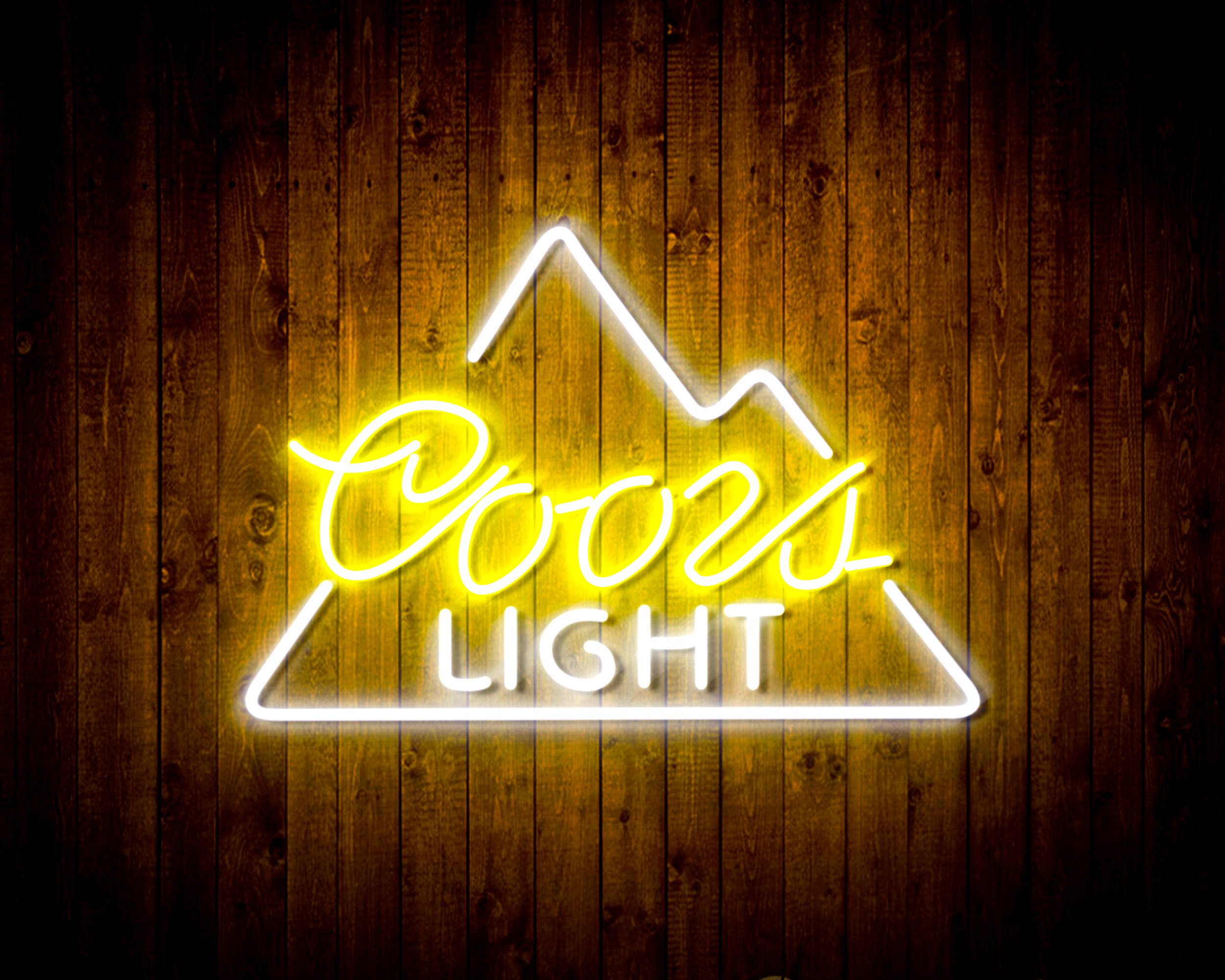 Coors Light Simple Mountain Handmade LED Neon Light Sign