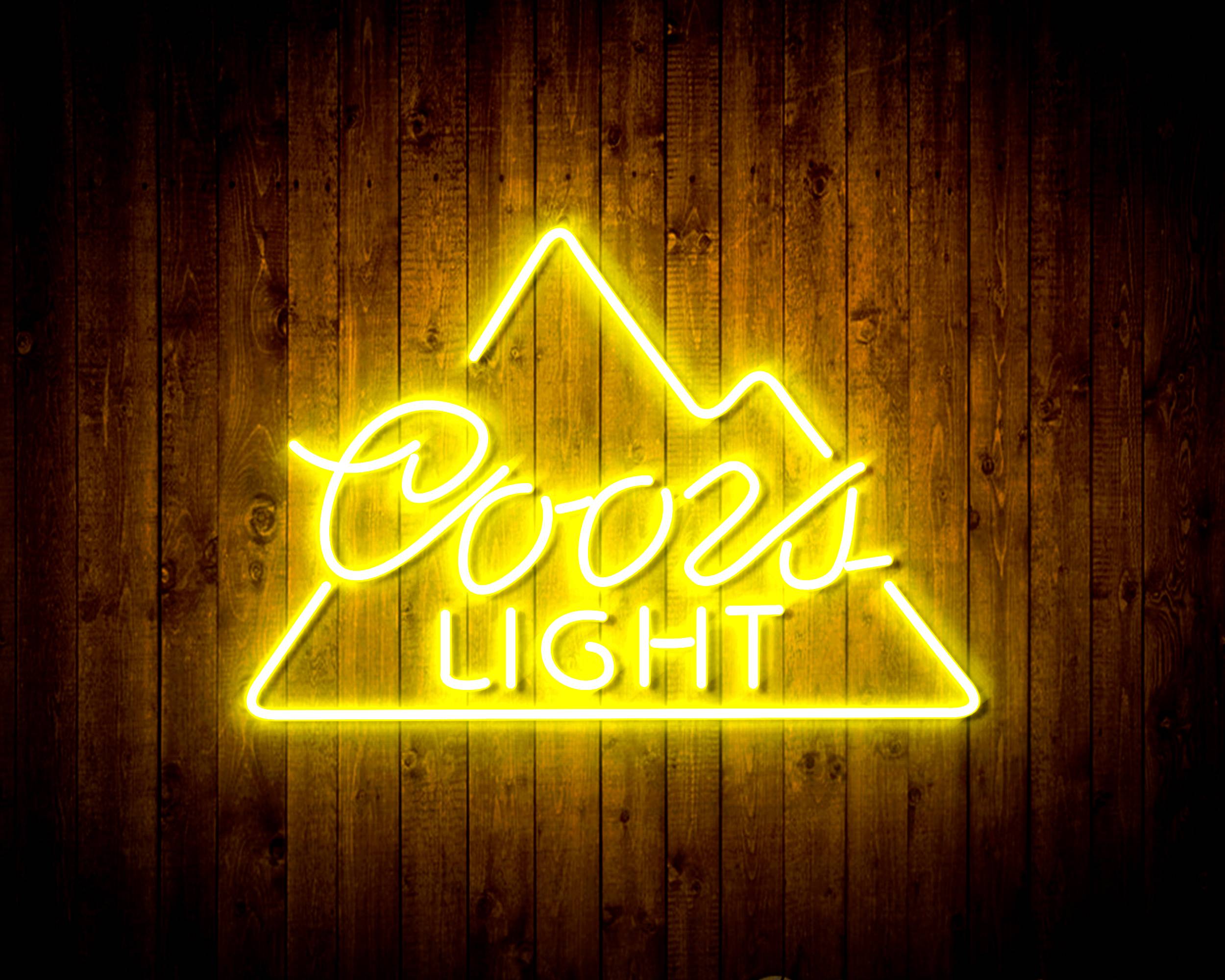 Coors Light Simple Mountain Handmade LED Neon Light Sign