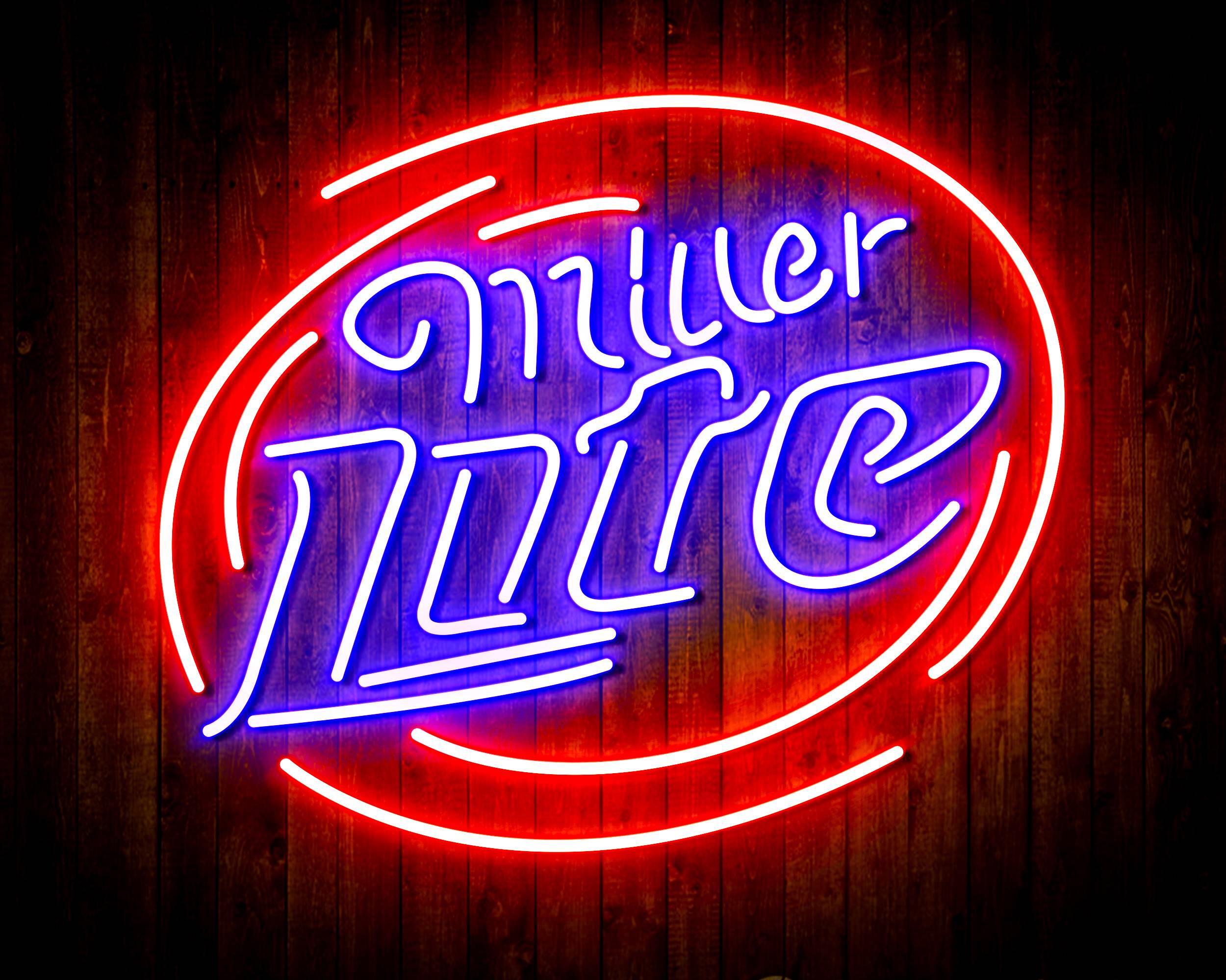Miller Lite 5 Handmade LED Neon Light Sign