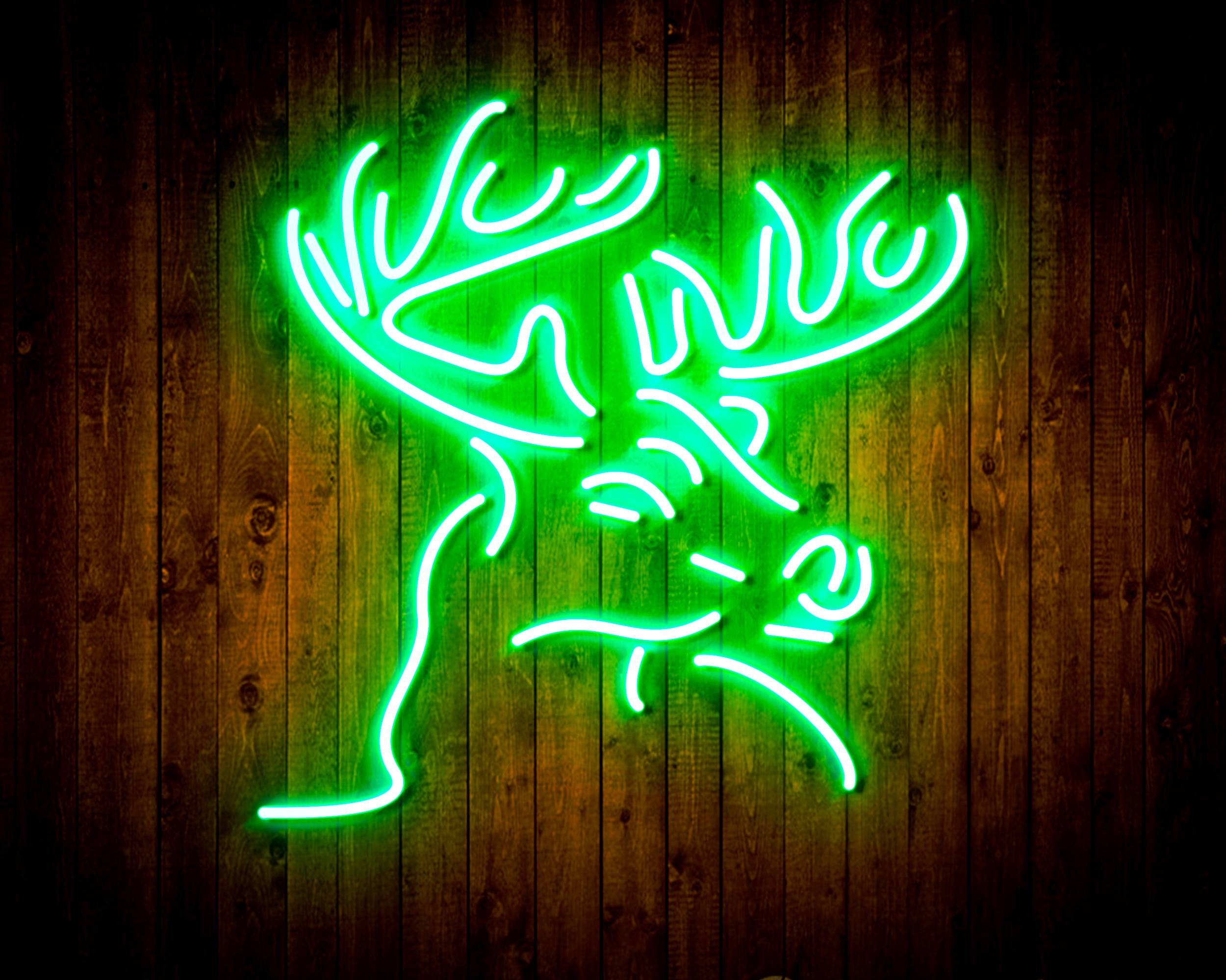 Deer Head for Busch Beer Handmade LED Neon Light Sign