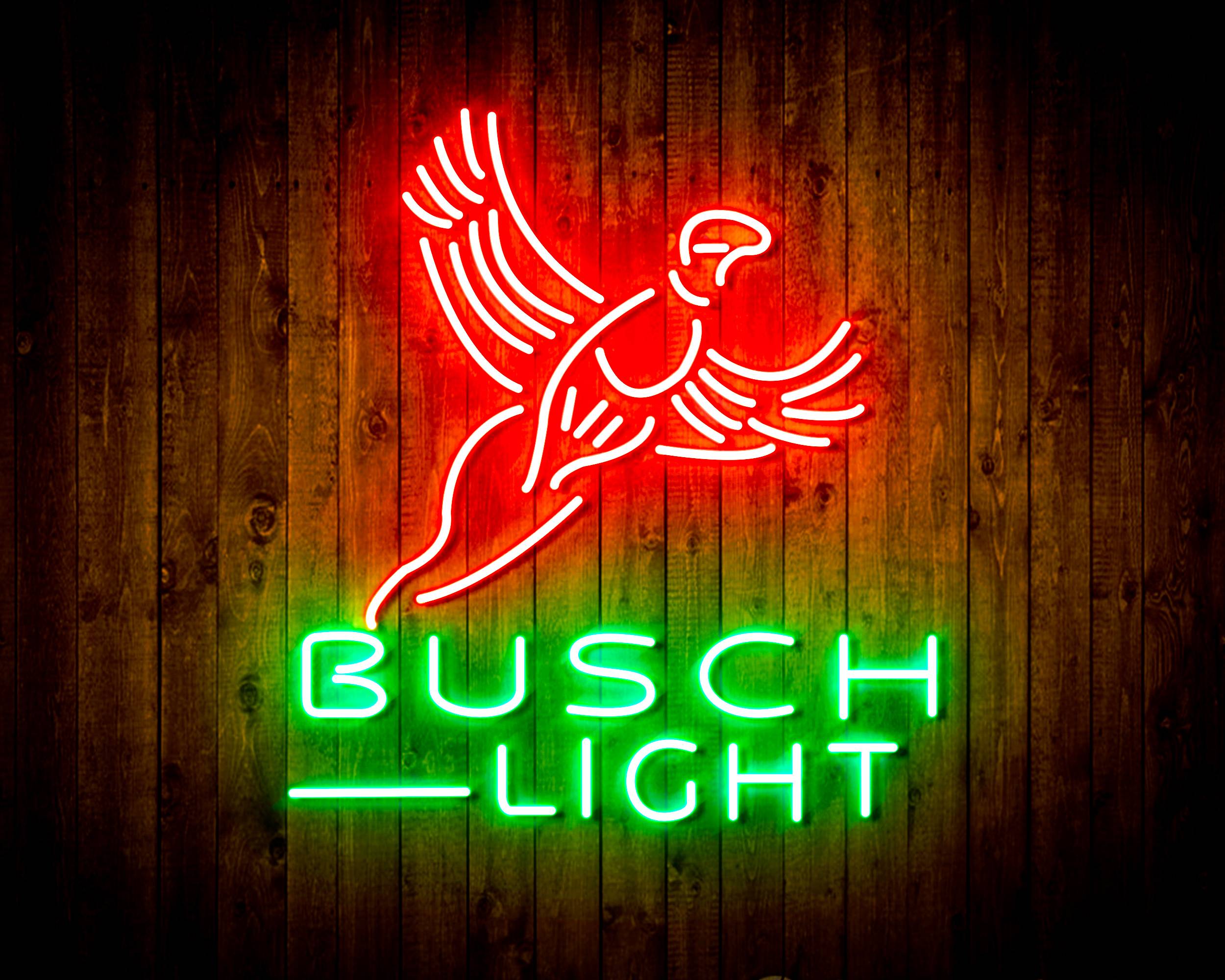 Busch Light with Bird Handmade LED Neon Light Sign