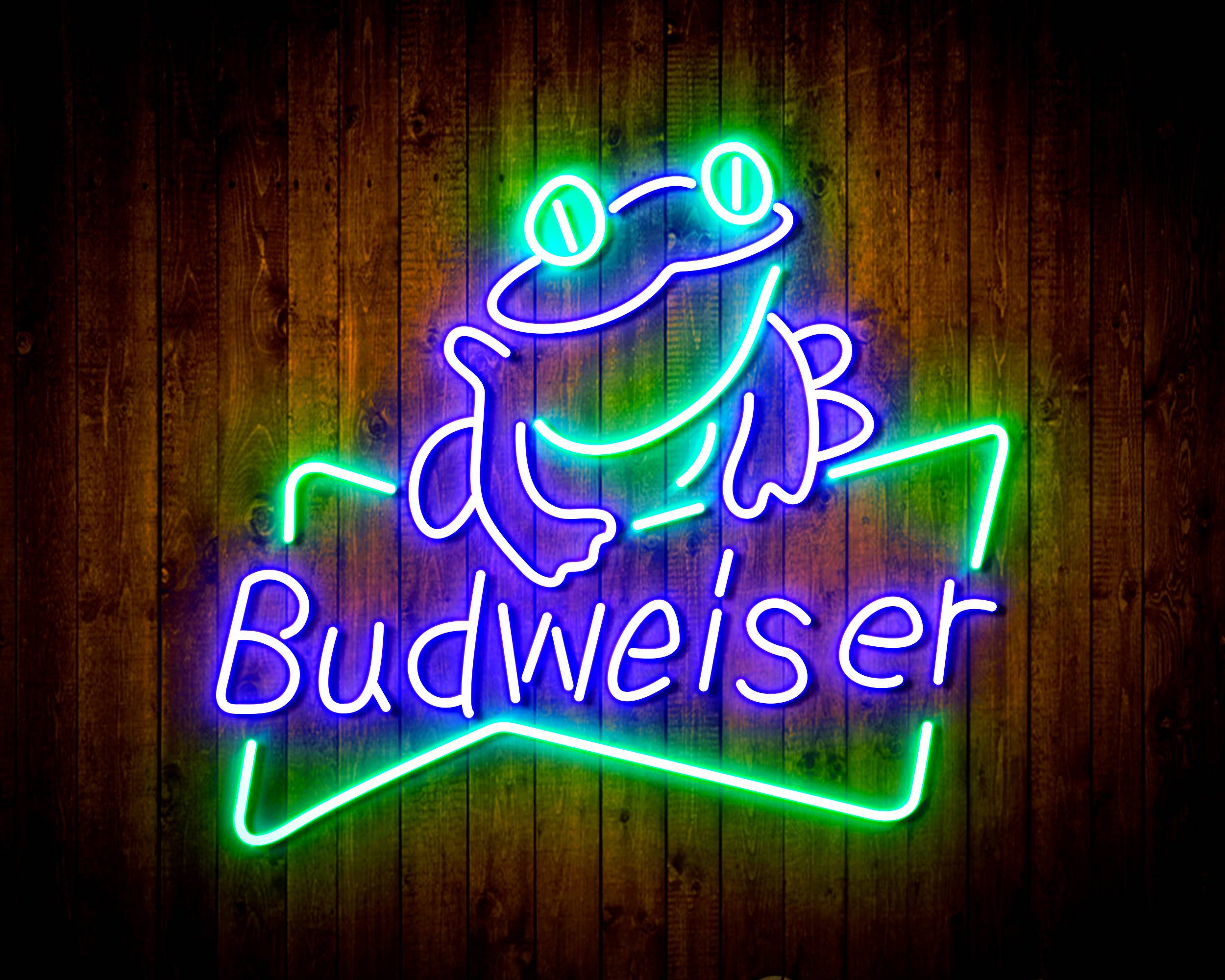 Budweiser with Frog Handmade LED Neon Light Sign