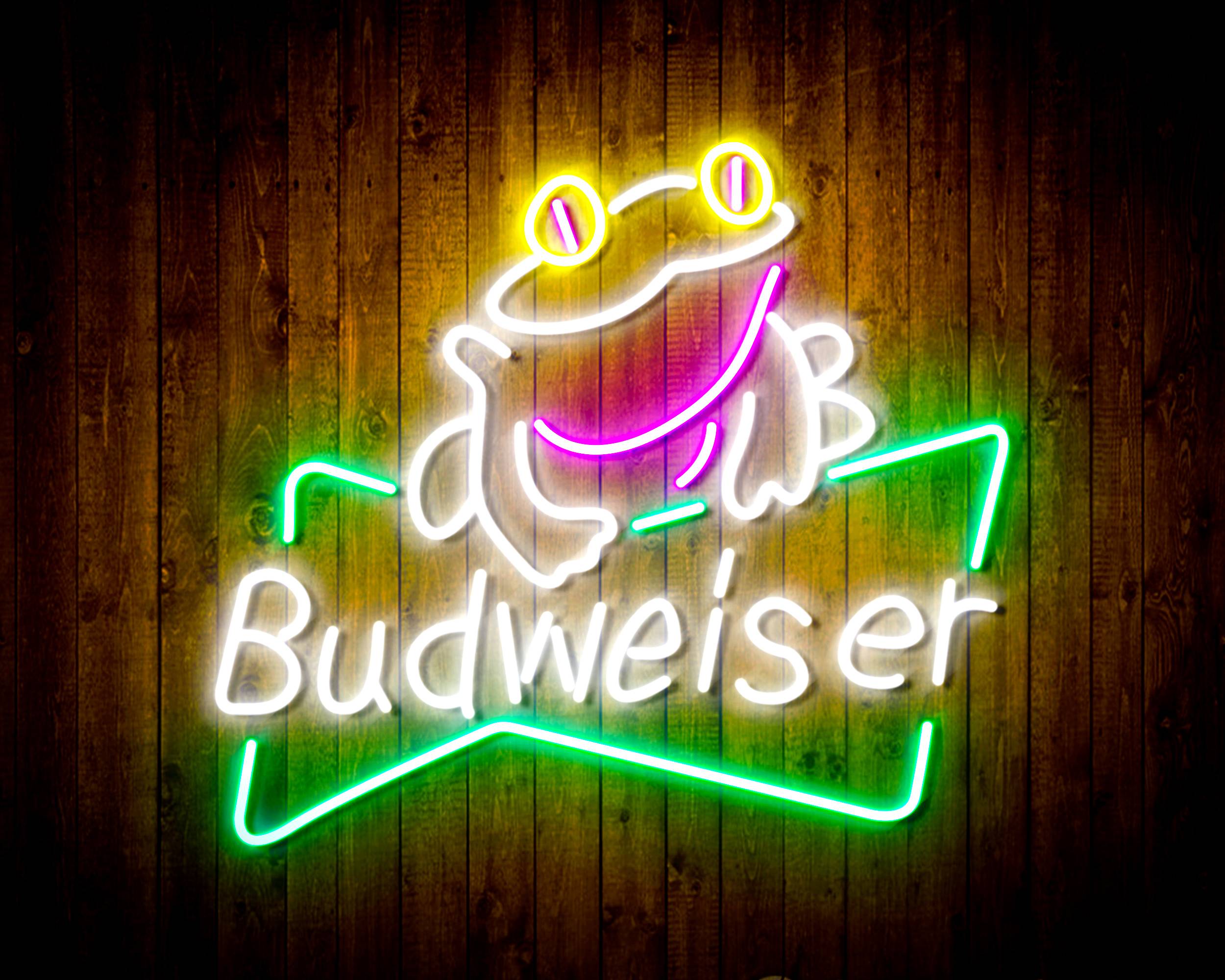 Budweiser with Frog Handmade LED Neon Light Sign