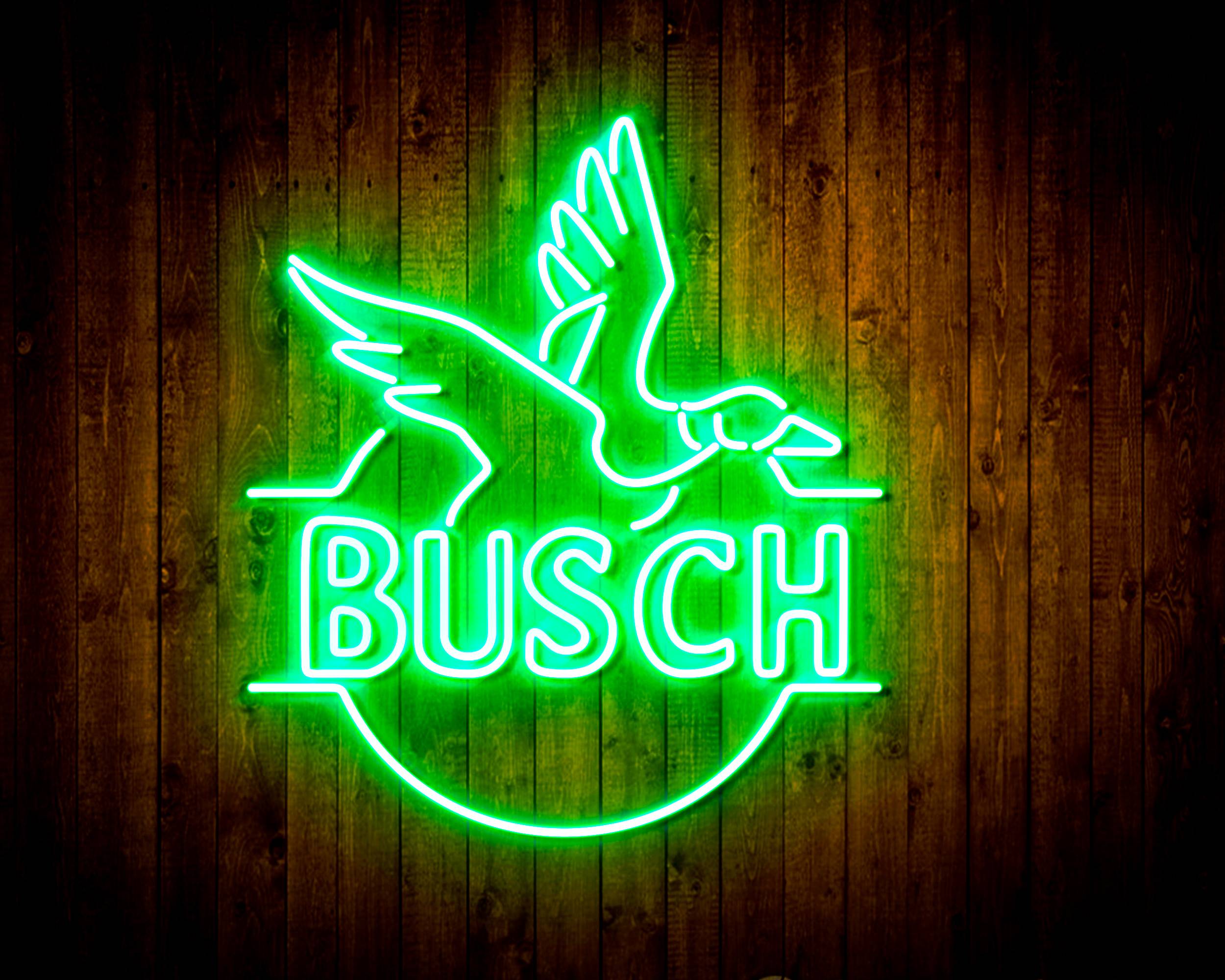 Busch with Bird Handmade LED Neon Light Sign