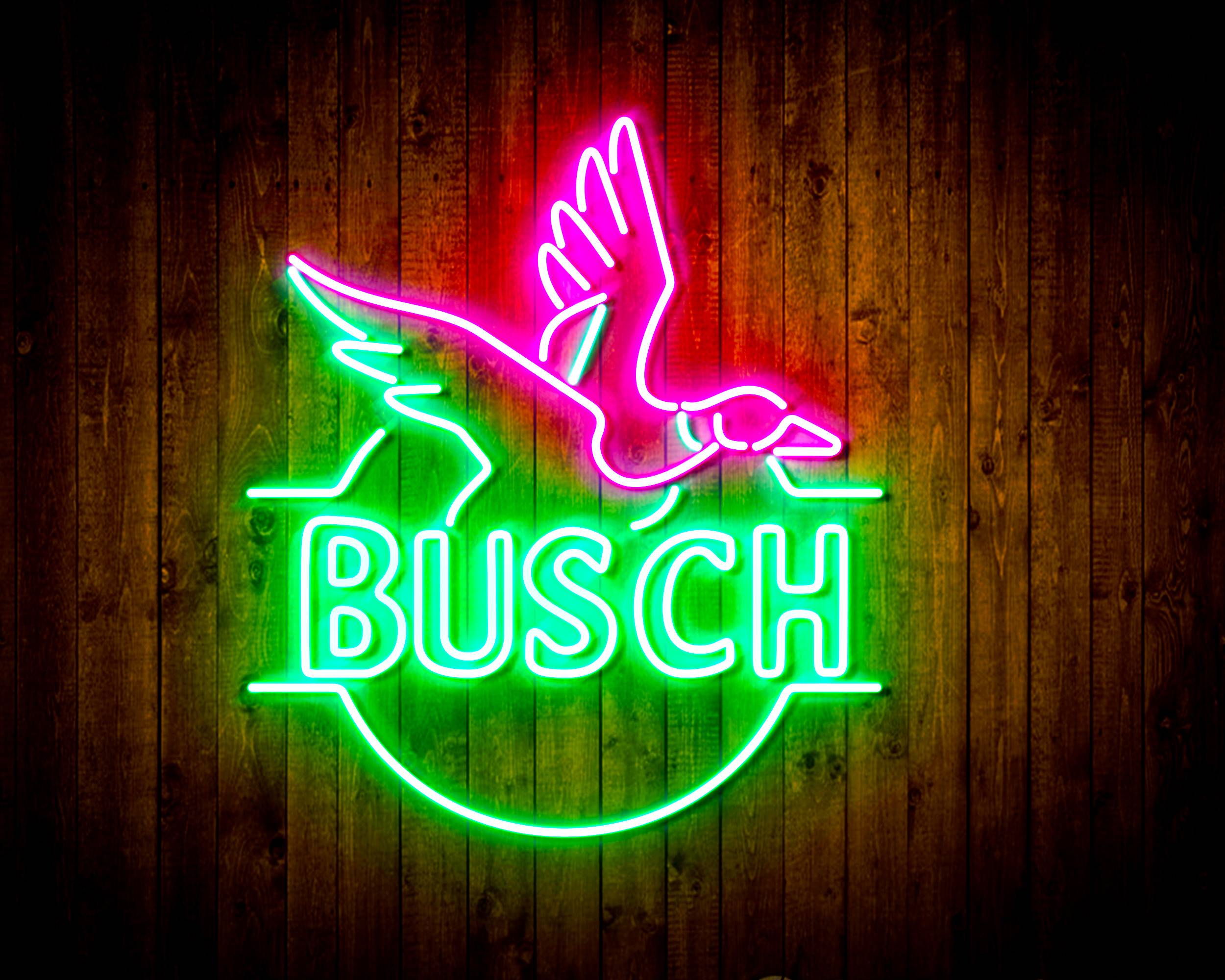 Busch with Bird Handmade LED Neon Light Sign