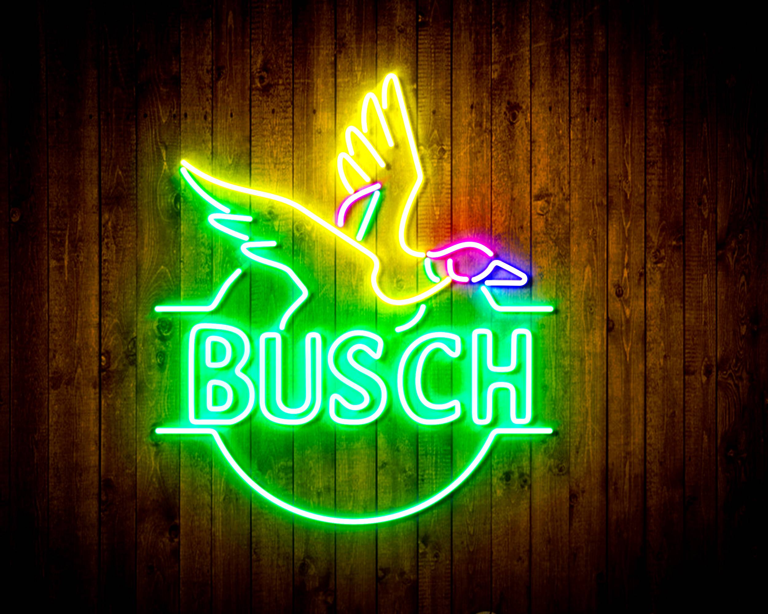 Busch with Bird Handmade LED Neon Light Sign