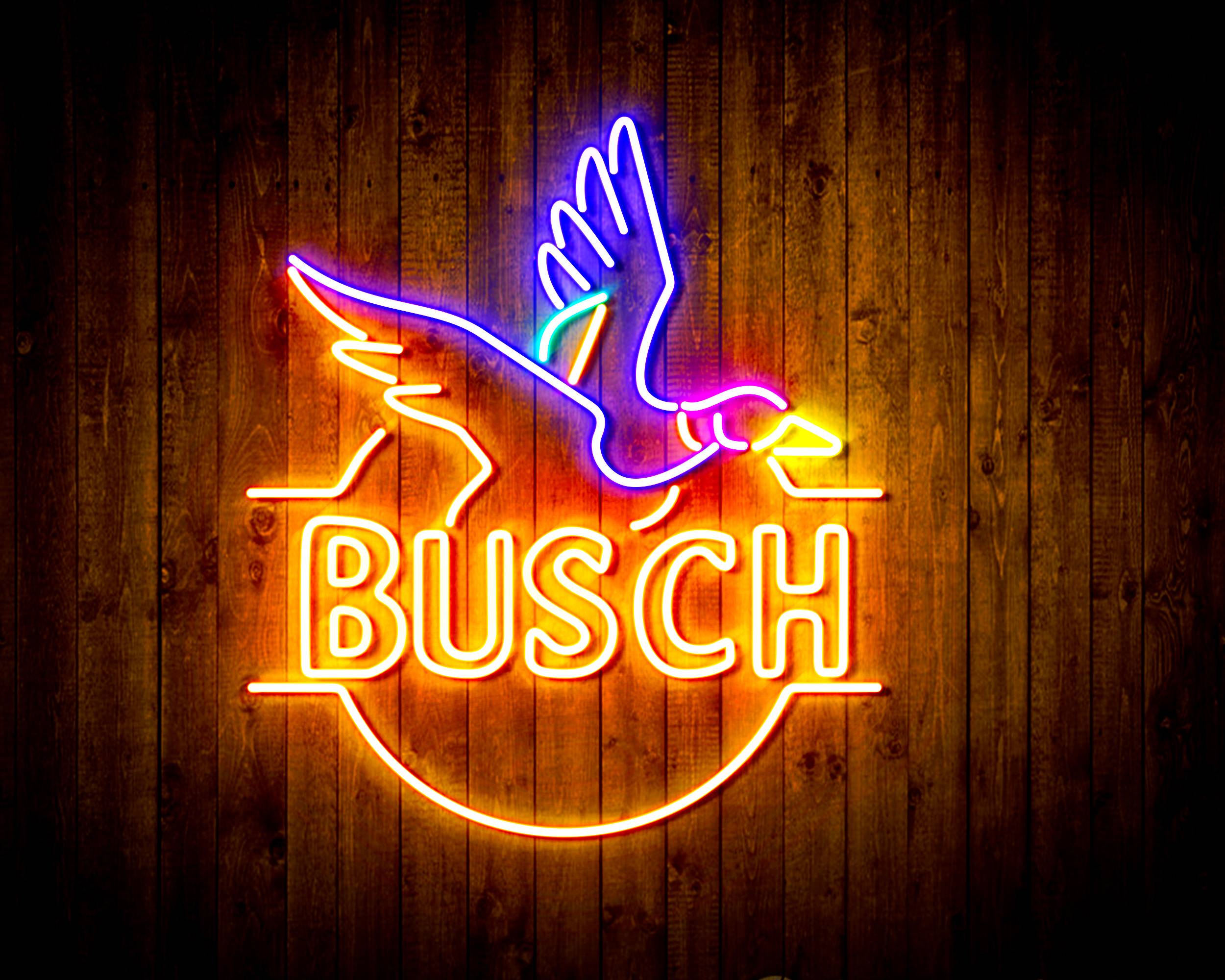 Busch with Bird Handmade LED Neon Light Sign