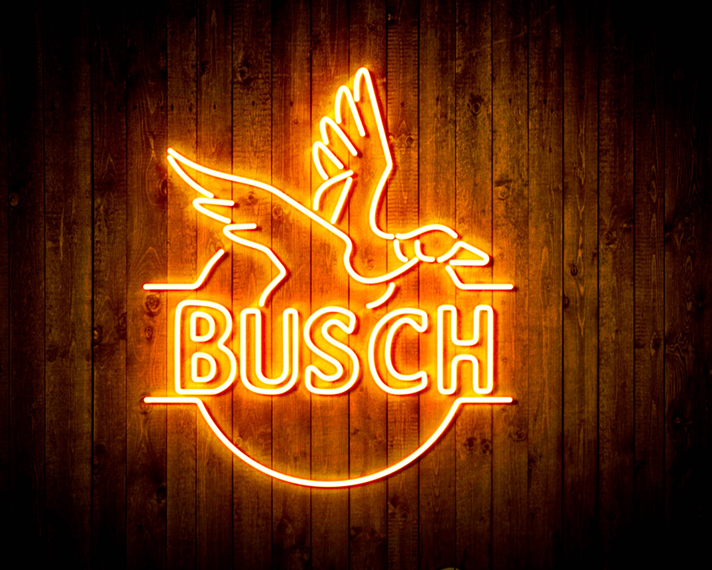 Busch with Bird Handmade LED Neon Light Sign