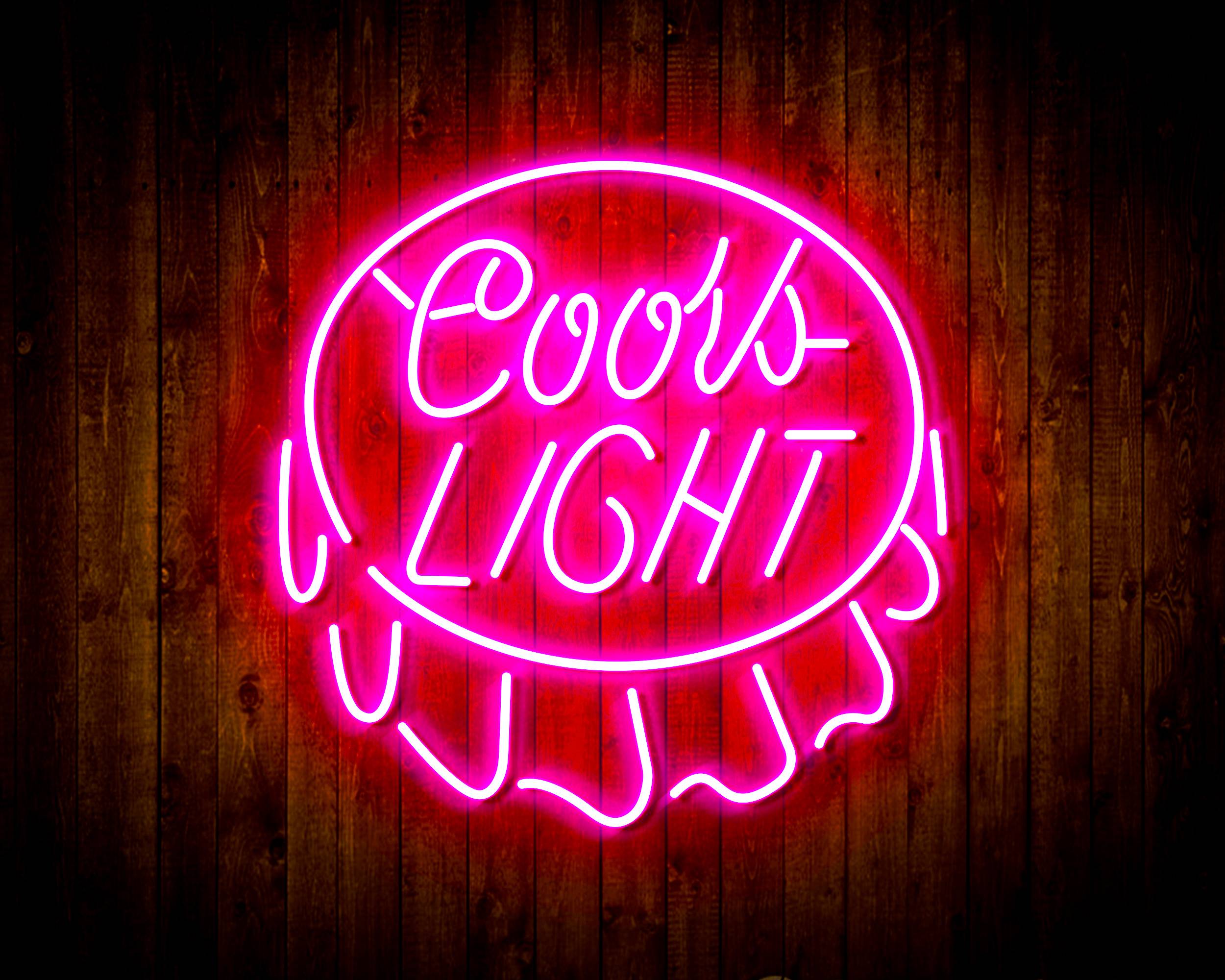 Coors Light Bottle Cap Handmade LED Neon Light Sign