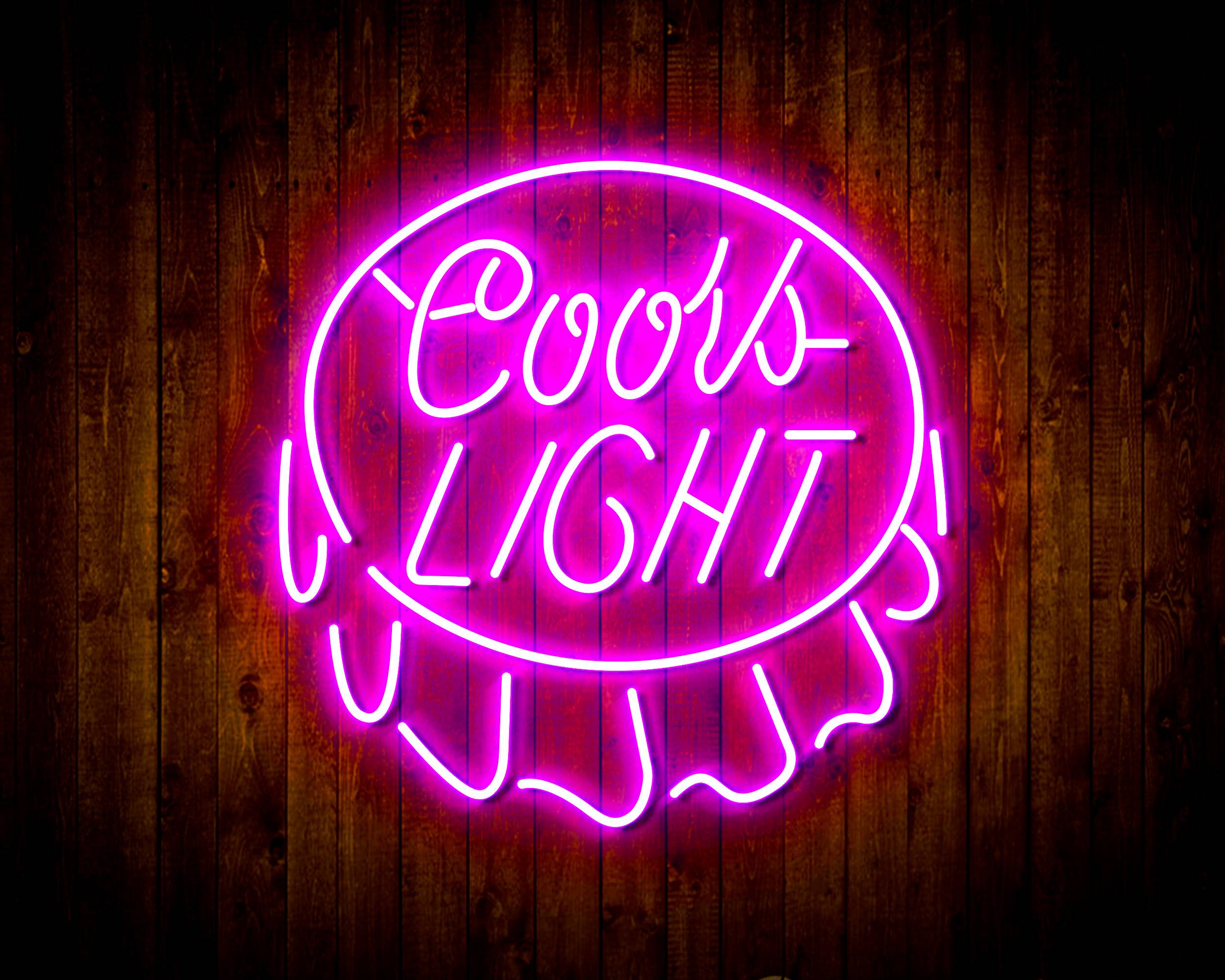 Coors Light Bottle Cap Handmade LED Neon Light Sign