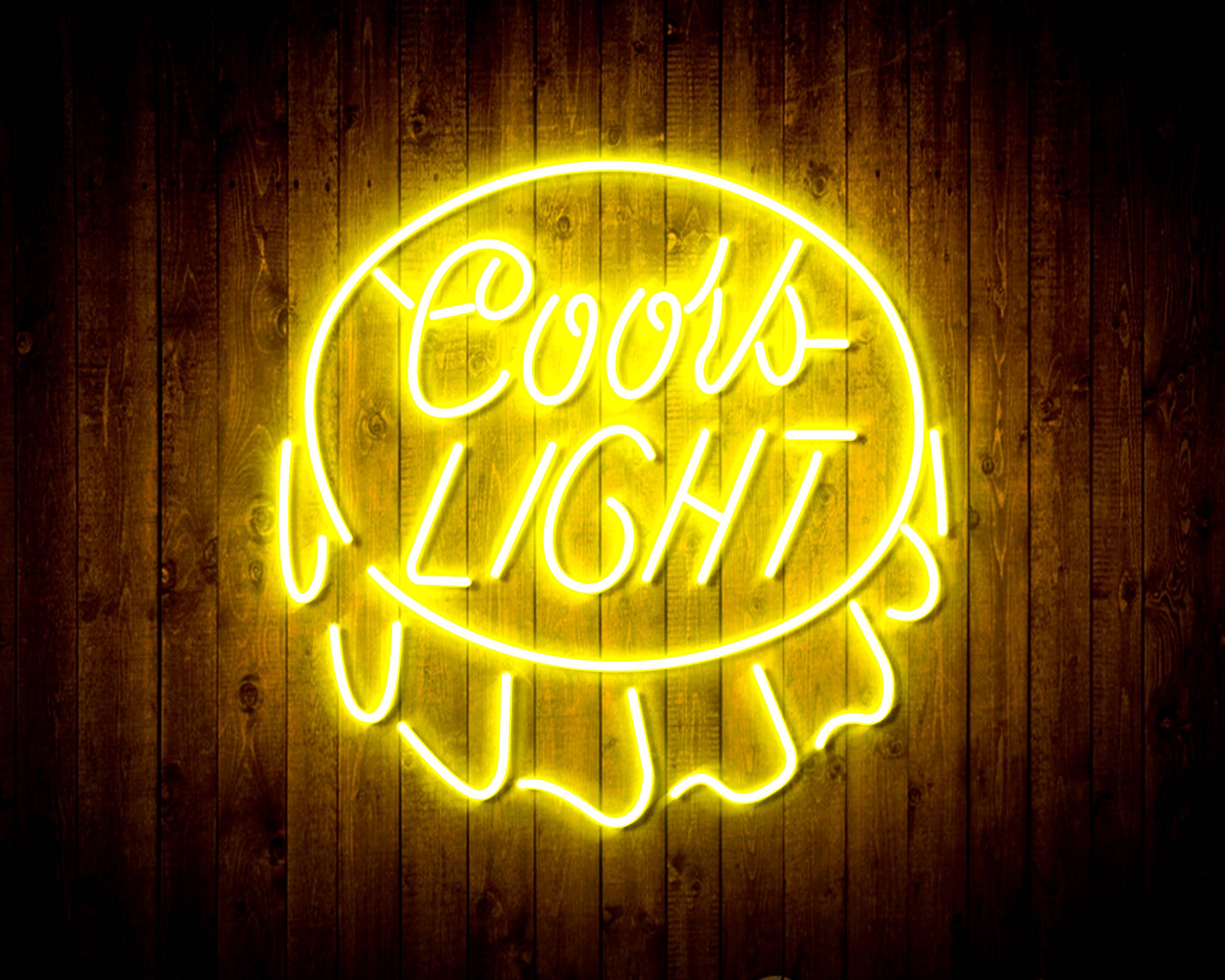 Coors Light Bottle Cap Handmade LED Neon Light Sign