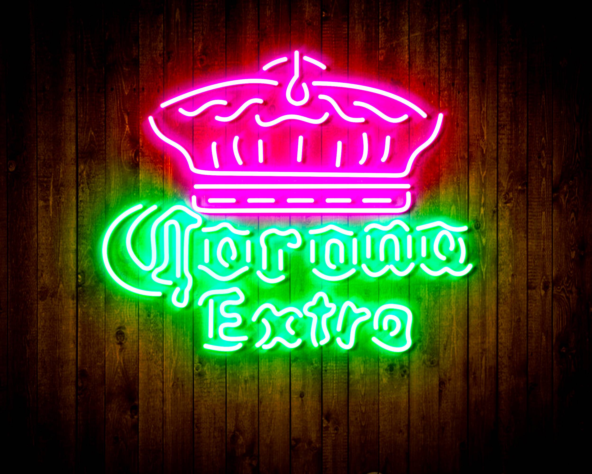 Corona Extra with Crown Handmade LED Neon Light Sign