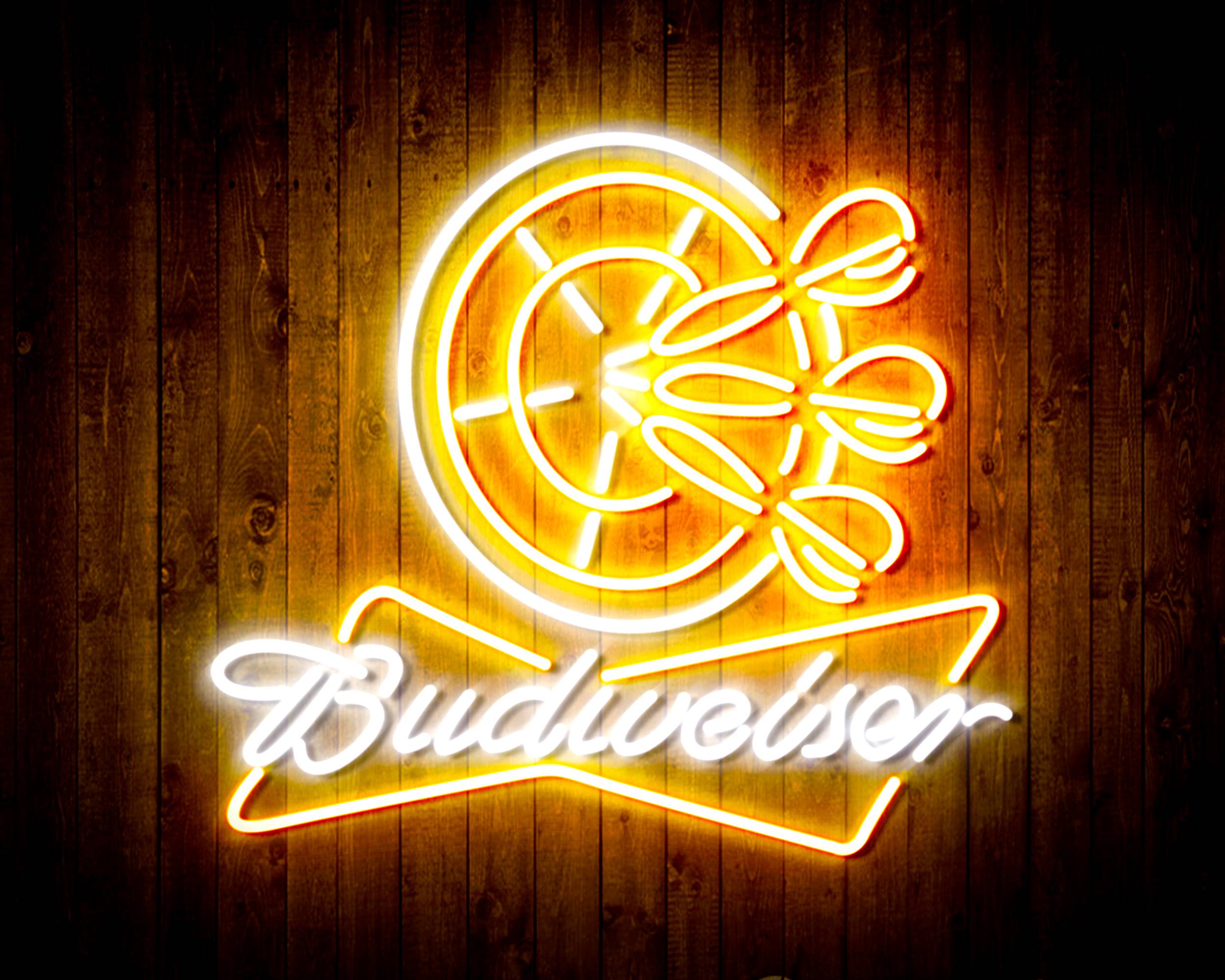 Budweiser with Dart Board Handmade LED Neon Sign