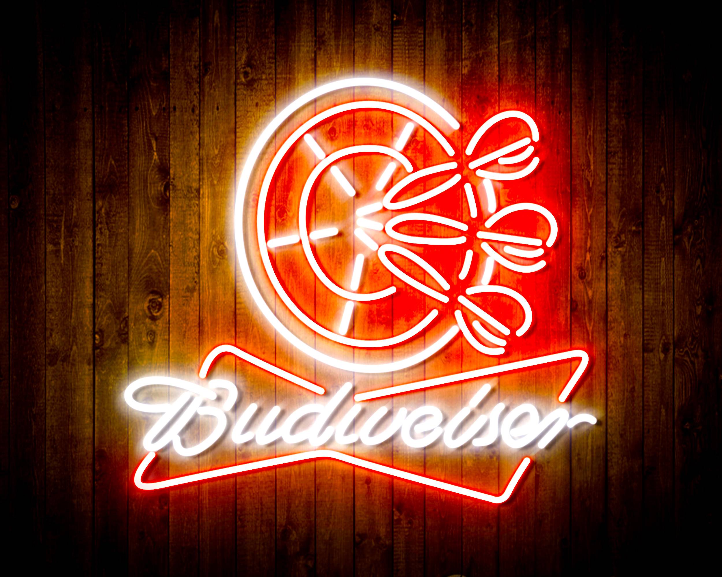 Budweiser with Dart Board Handmade LED Neon Sign