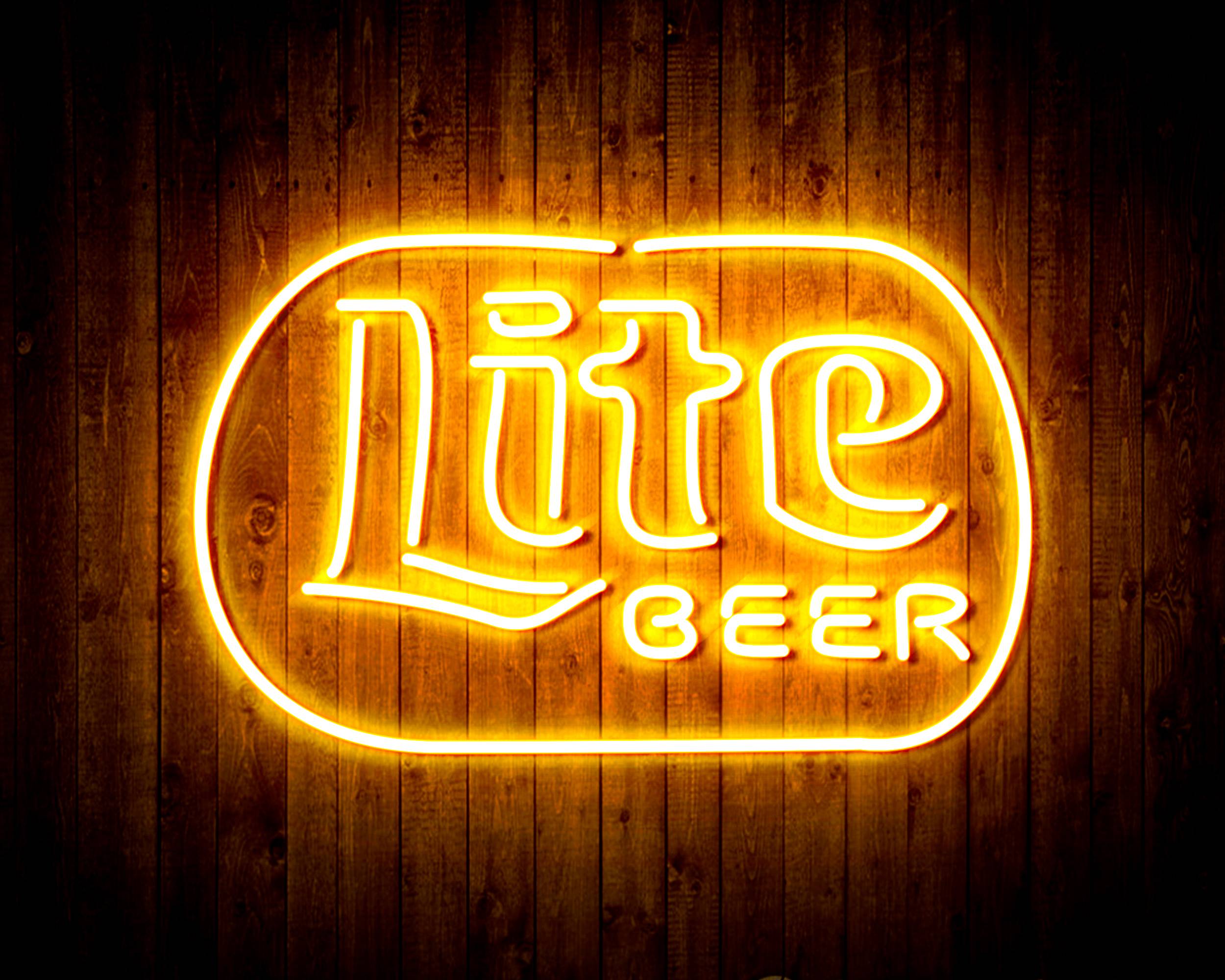 Miller Lite Beer Handmade LED Neon Light Sign