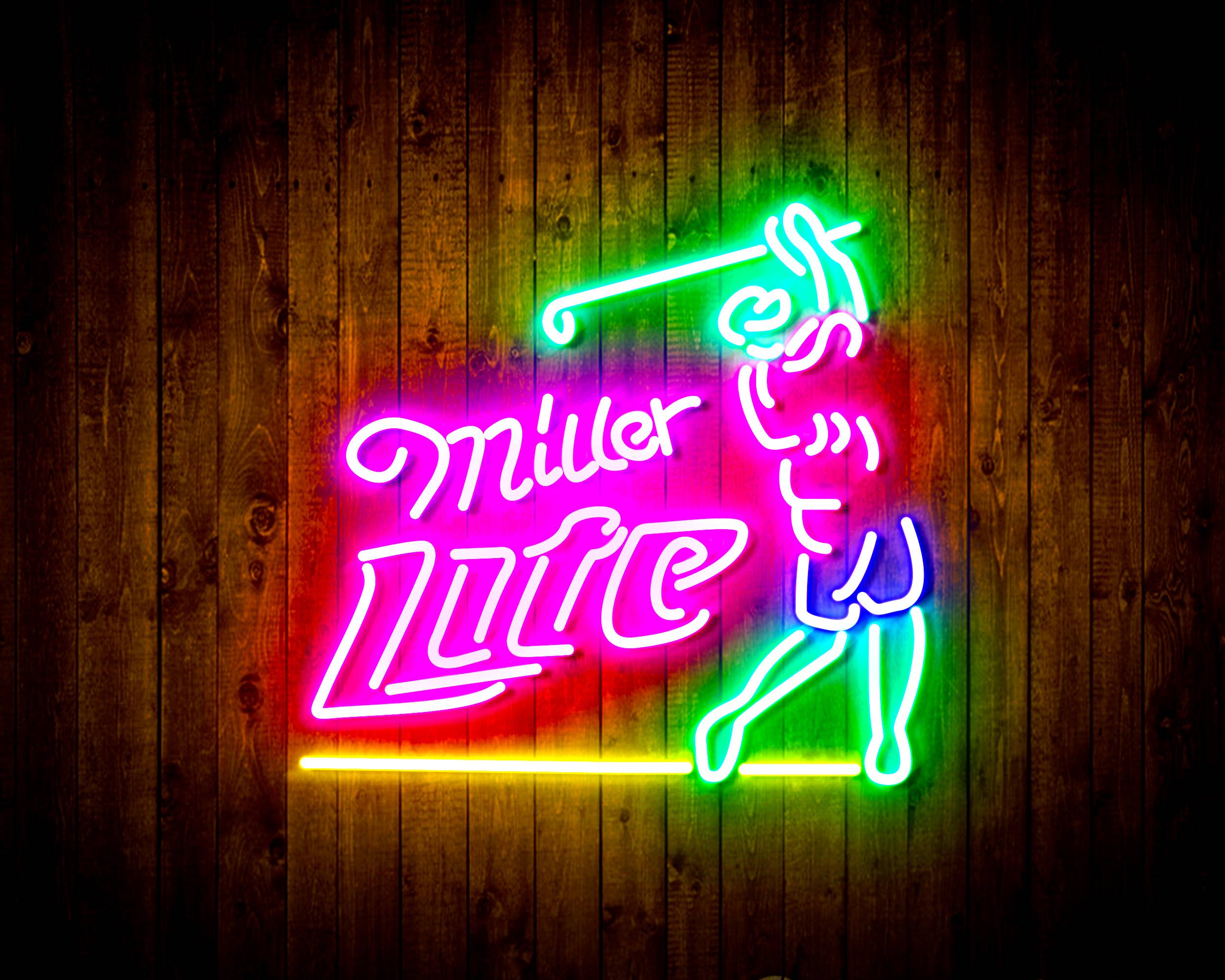 Miller Lite Golf Handmade LED Neon Light Sign