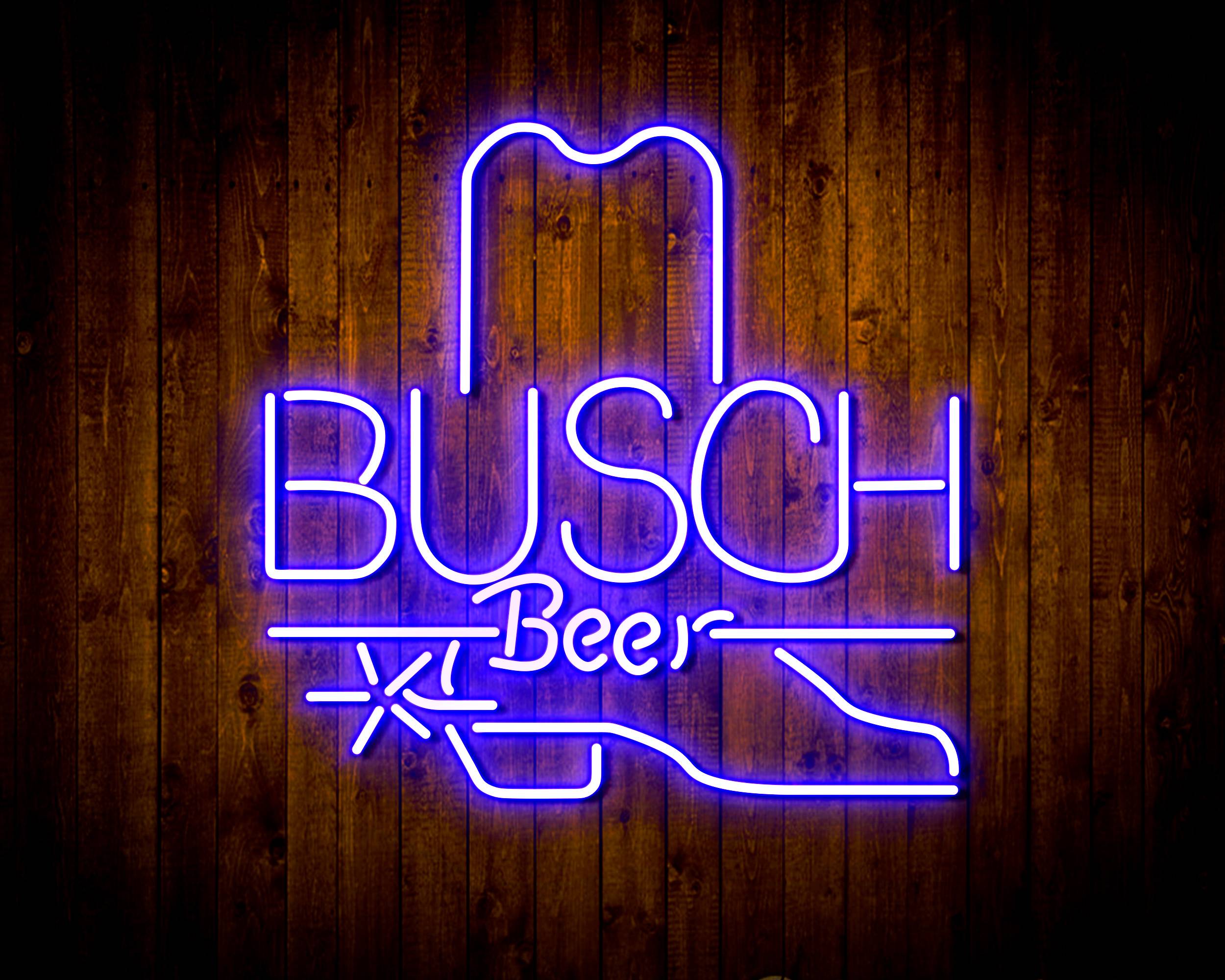 Busch Beer with Boot Handmade LED Neon Light Sign