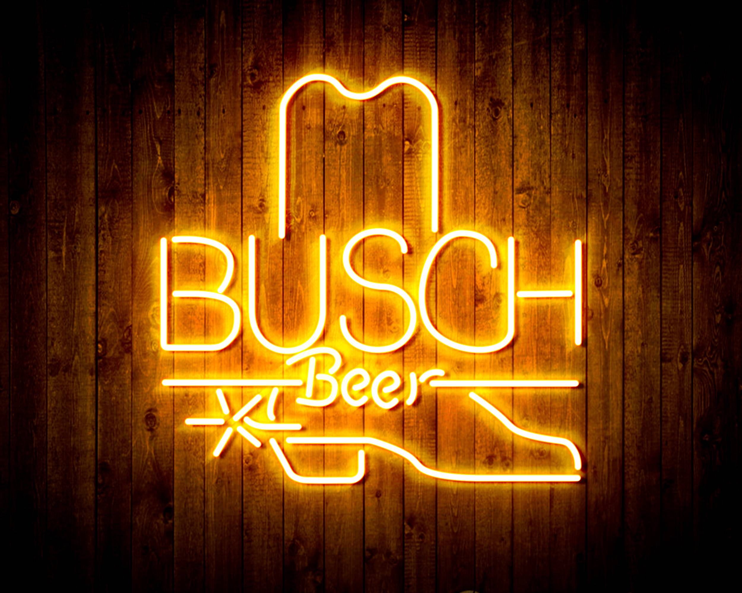 Busch Beer with Boot Handmade LED Neon Light Sign