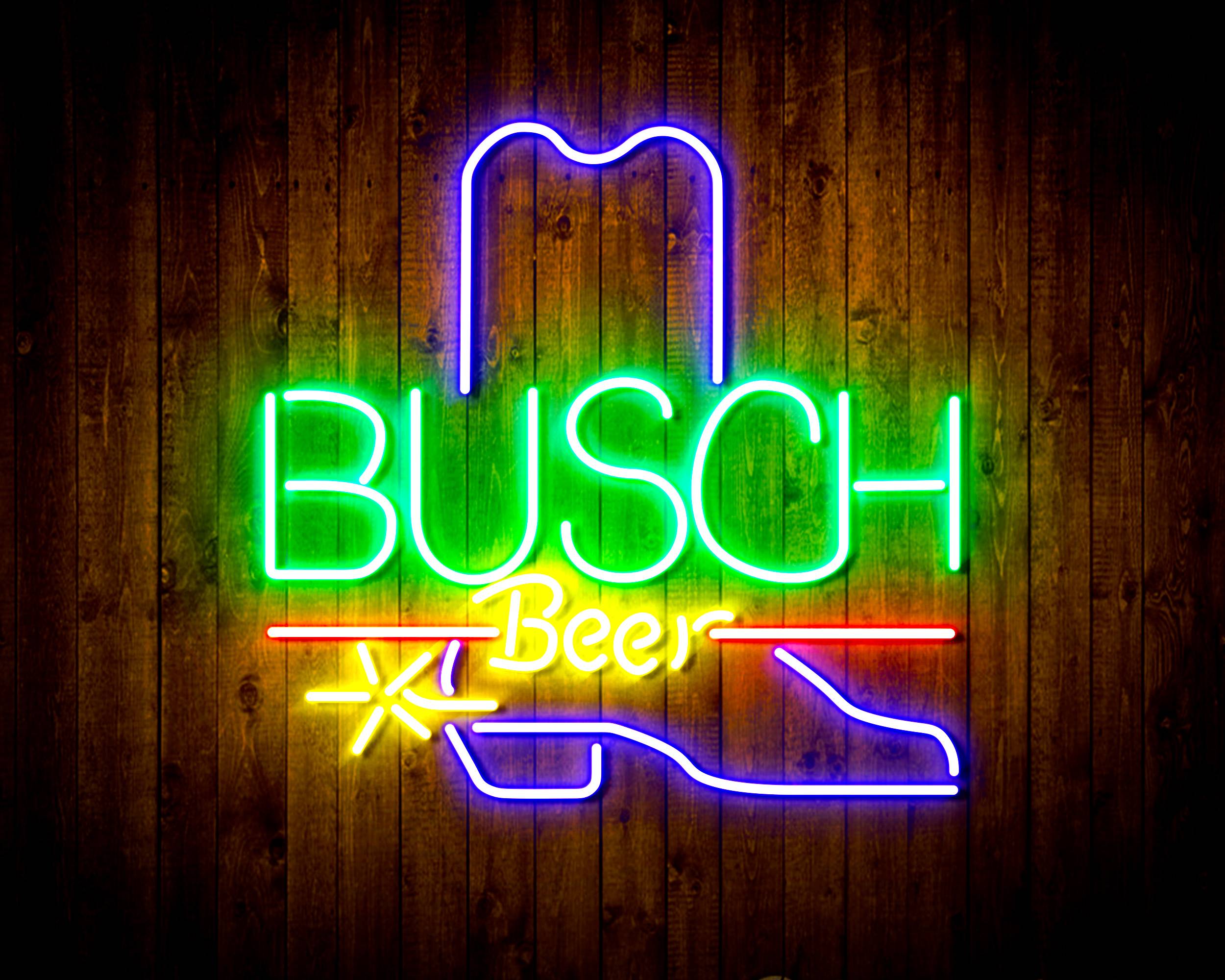 Busch Beer with Boot Handmade LED Neon Light Sign