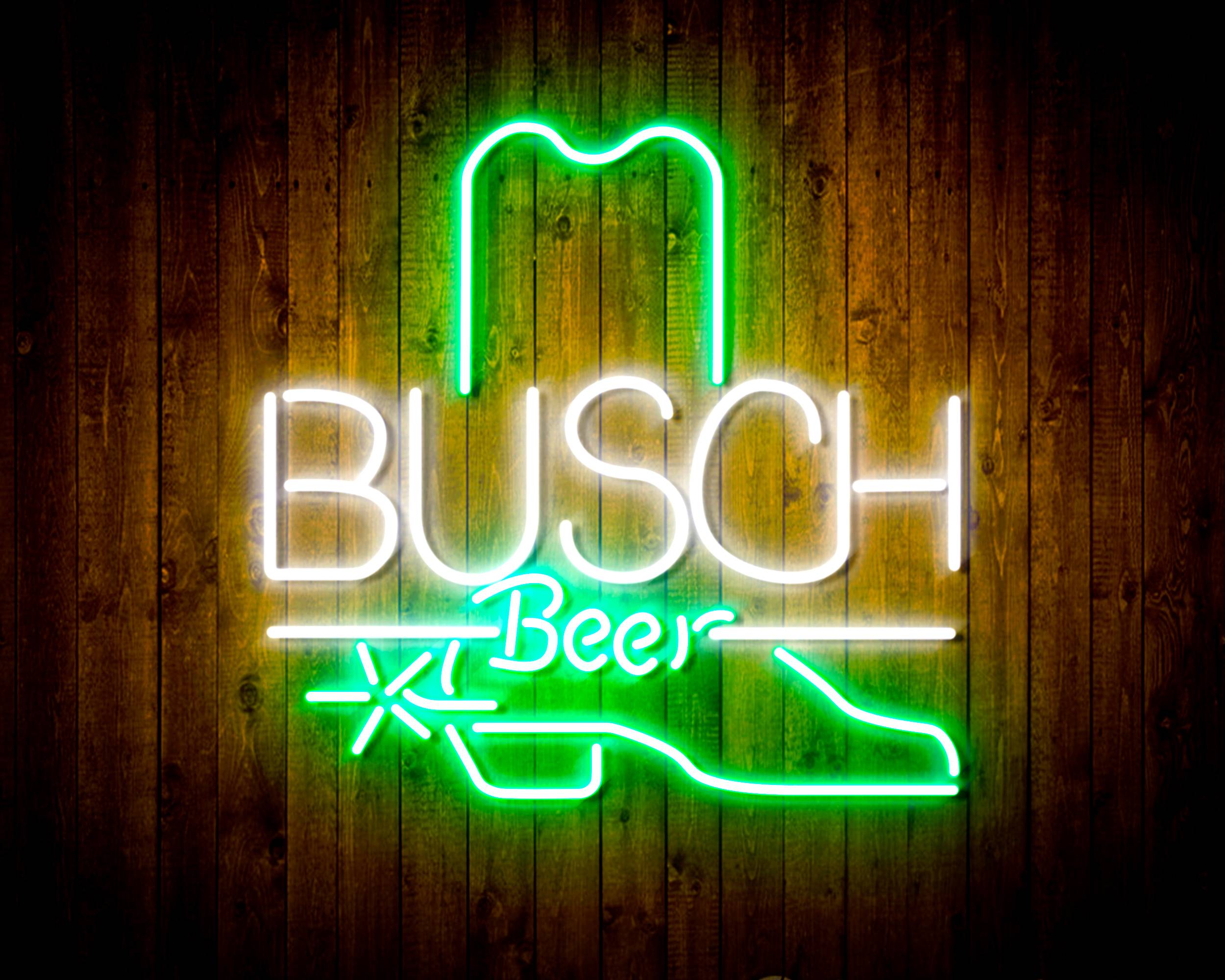 Busch Beer with Boot Handmade LED Neon Light Sign