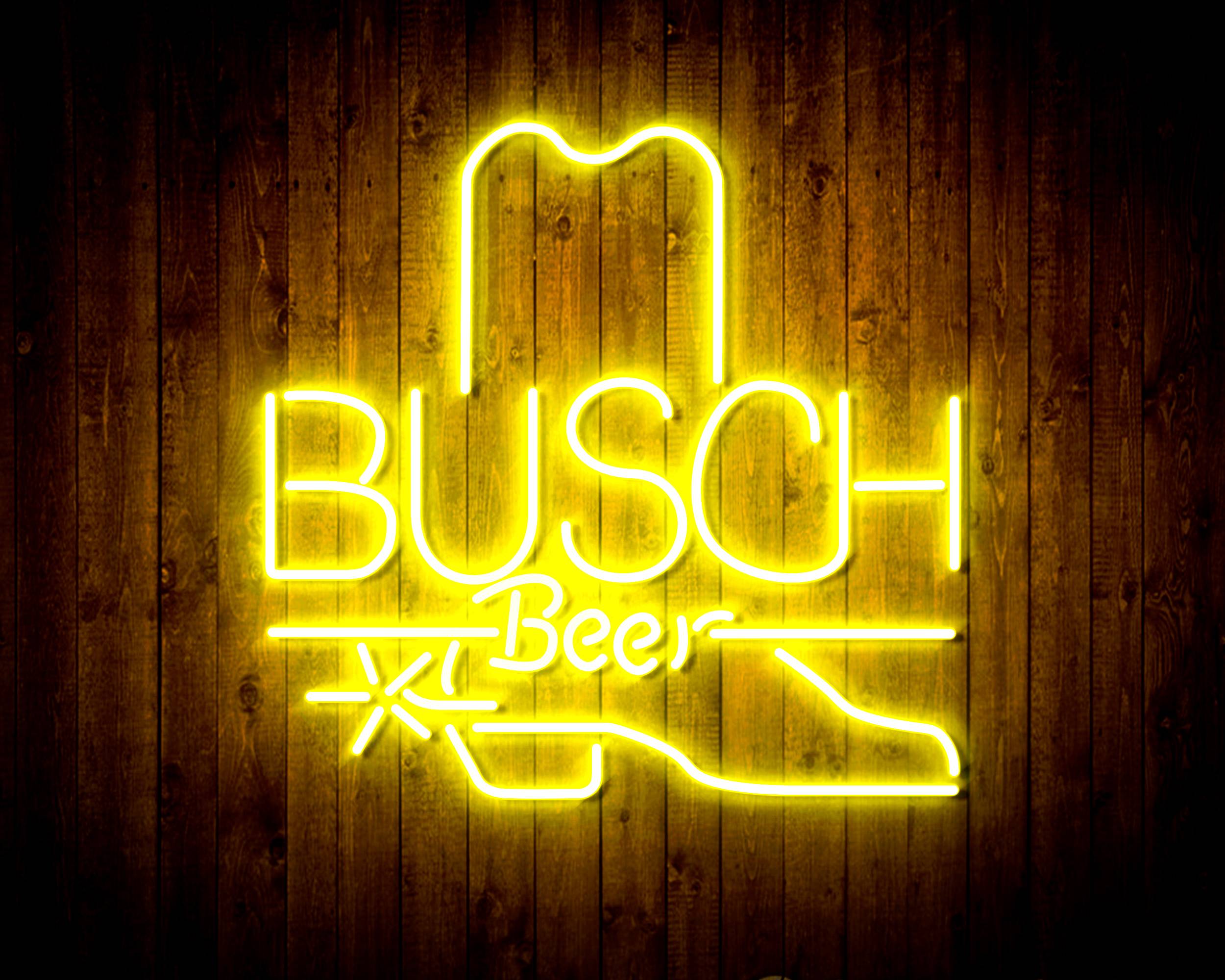 Busch Beer with Boot Handmade LED Neon Light Sign