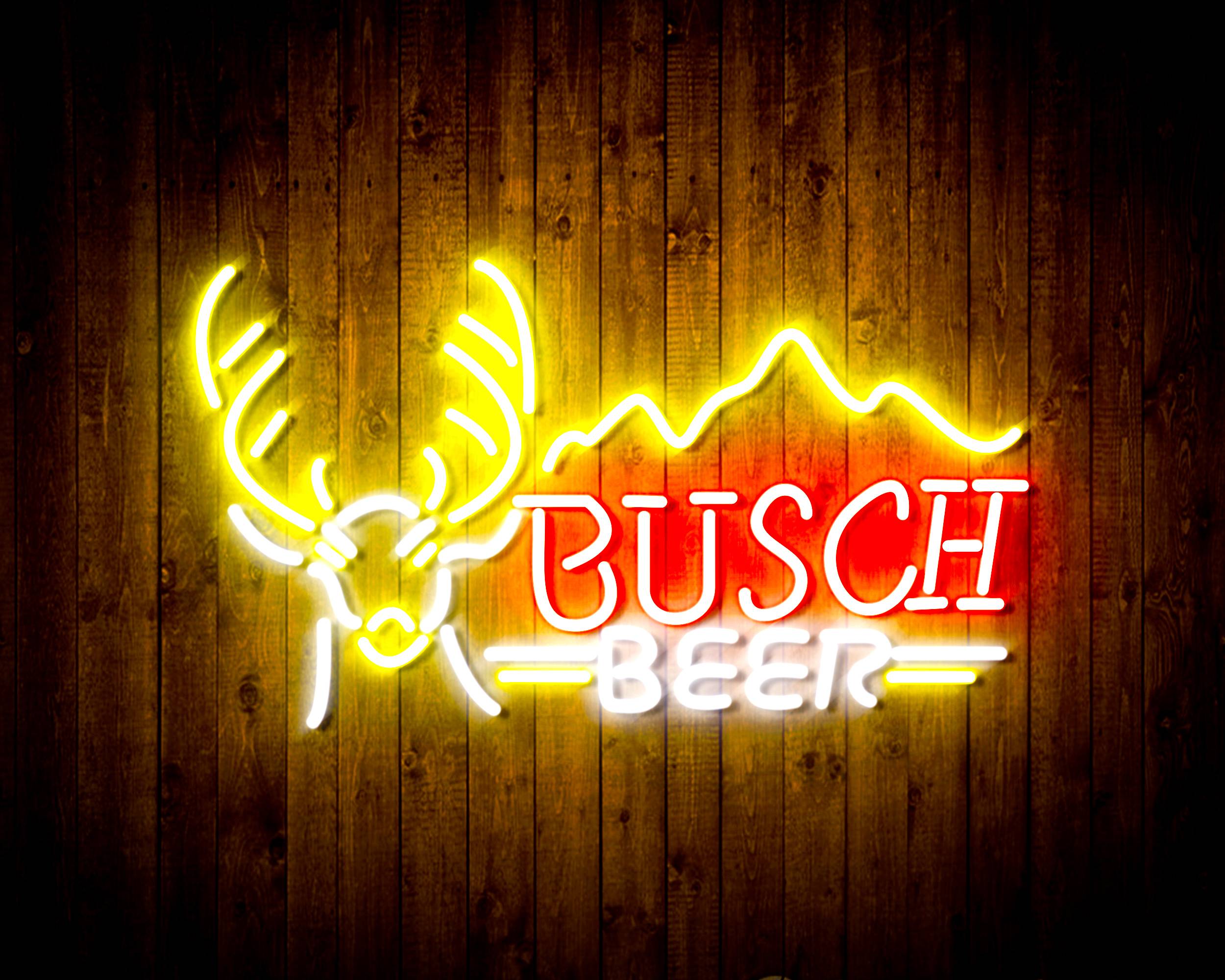 鹿の頭が付いているブッシュビール手作りのLEDネオンサイン