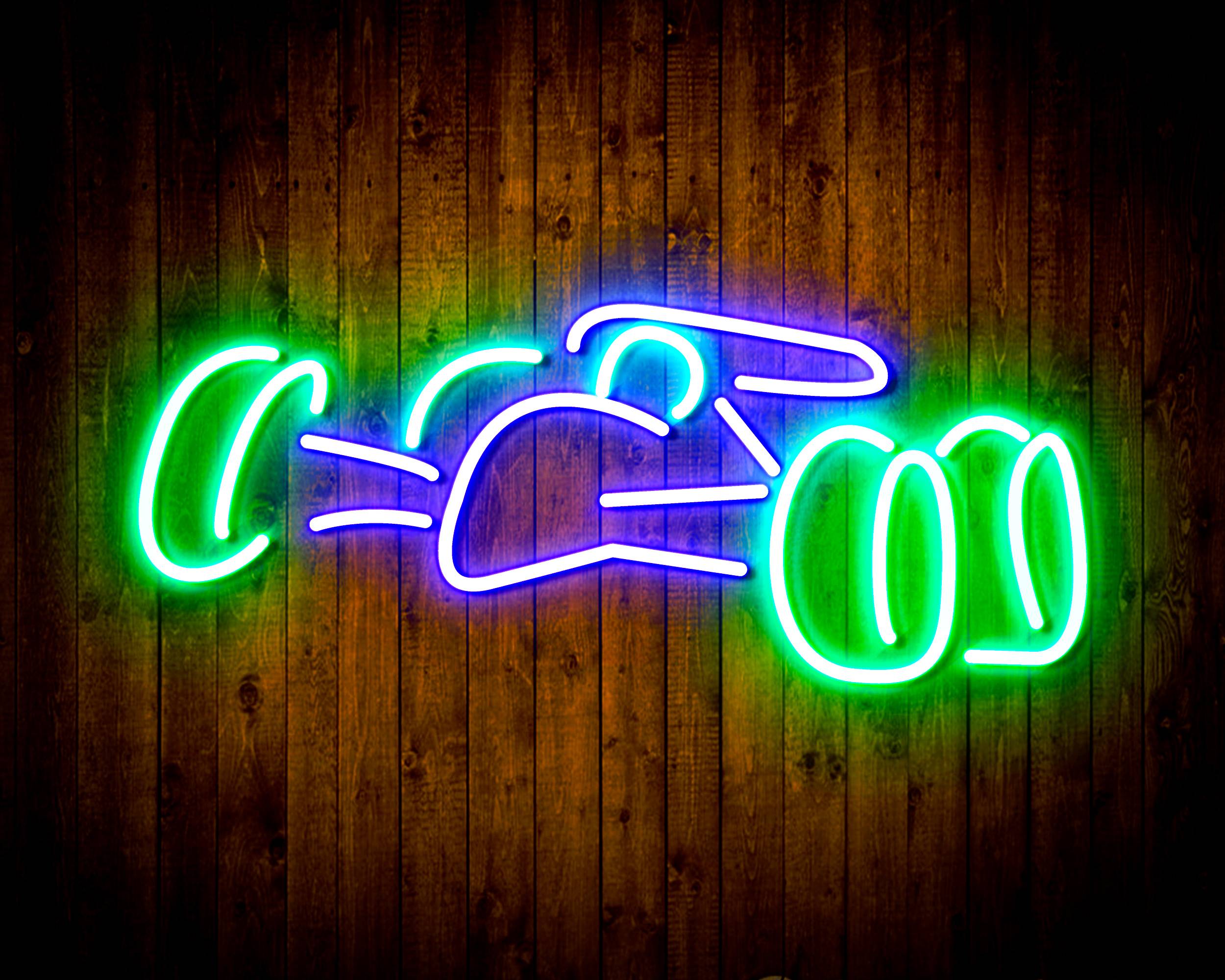 Race Car for Budweiser Handmade LED Neon Light Sign