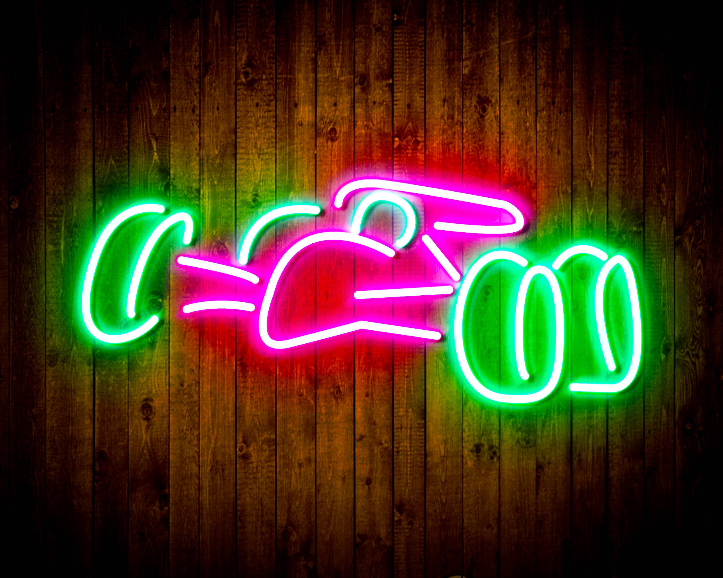 Race Car for Budweiser Handmade LED Neon Light Sign