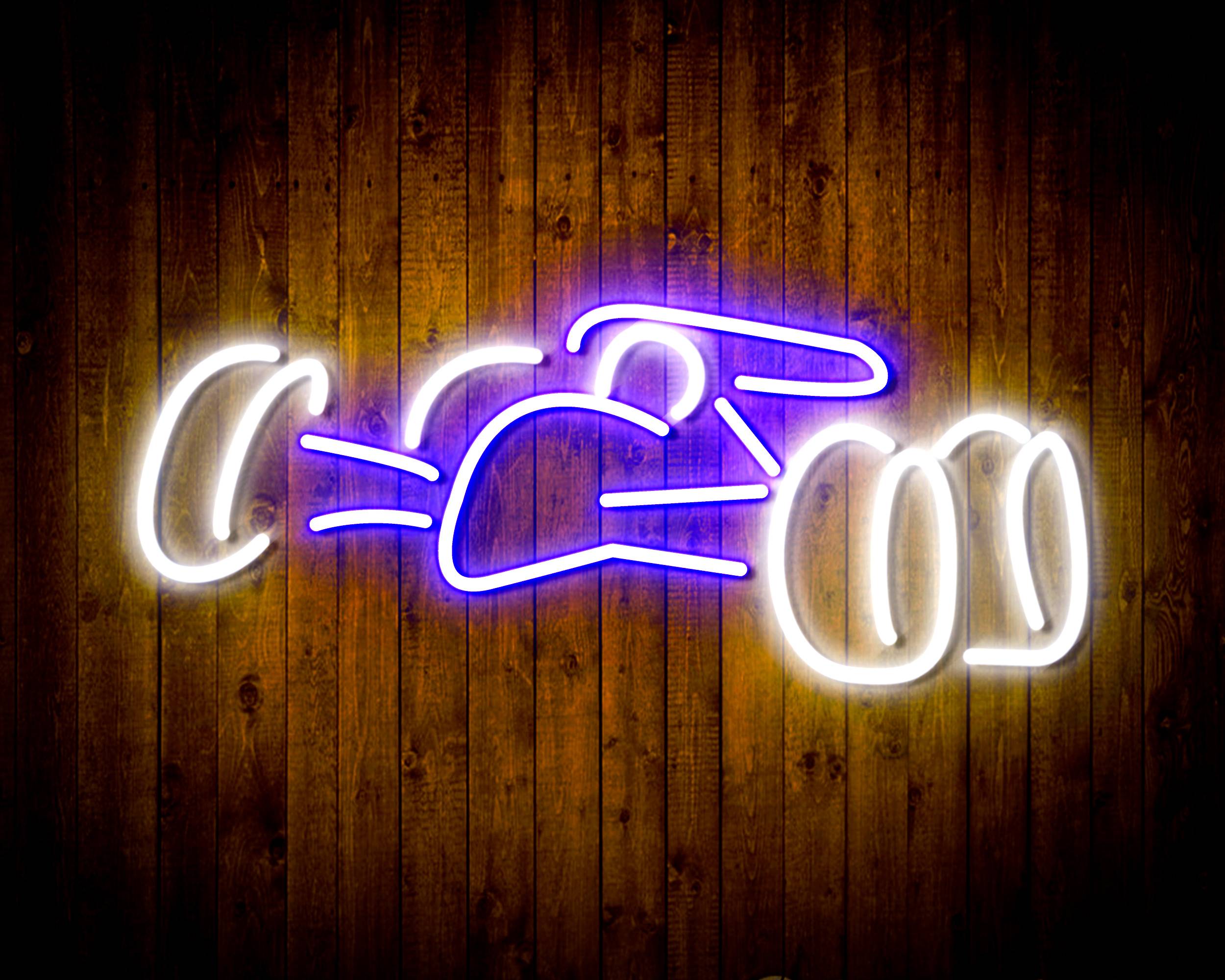 Race Car for Budweiser Handmade LED Neon Light Sign