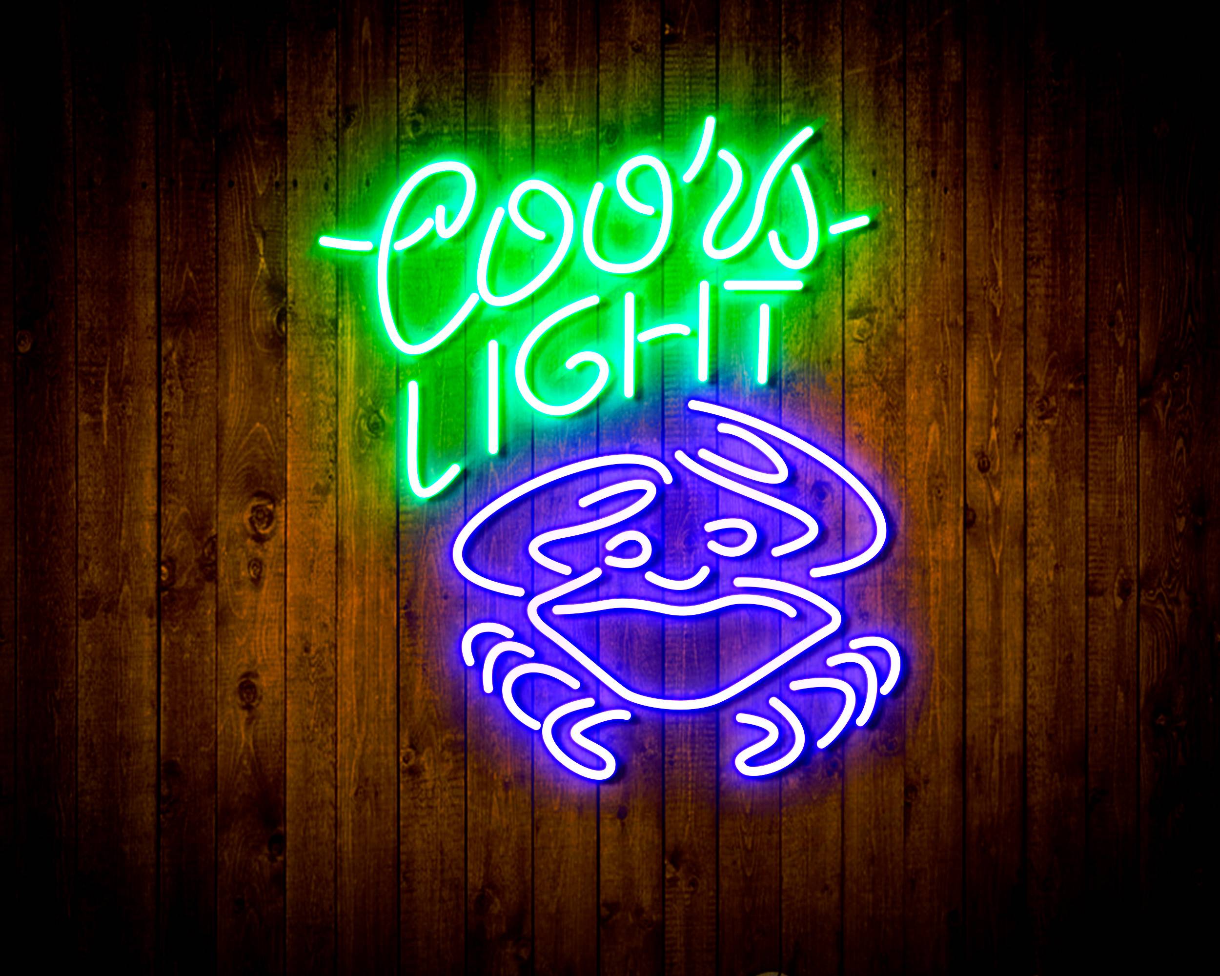 Coors Light Crab Handmade LED Neon Light Sign