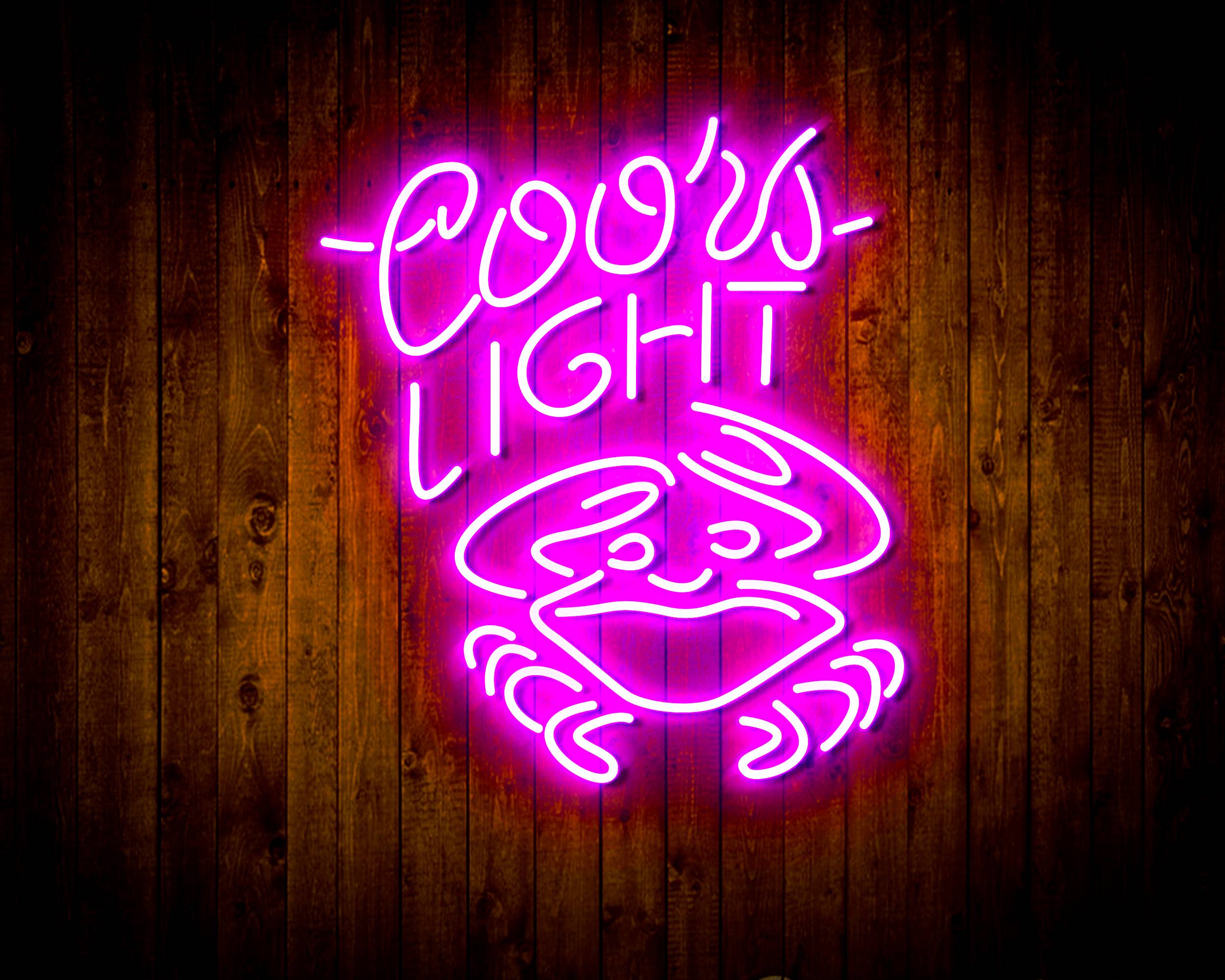 Coors Light Crab Handmade LED Neon Light Sign