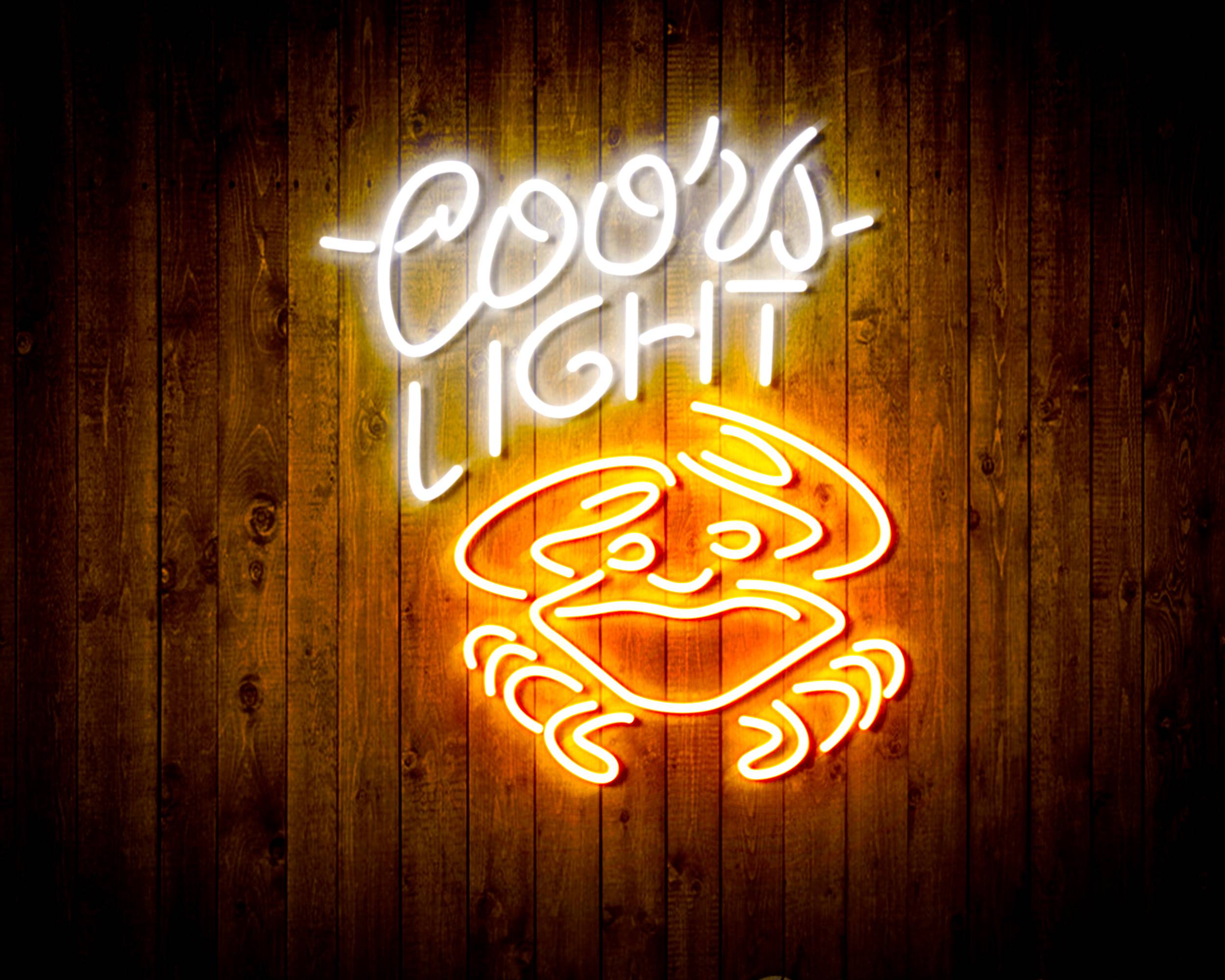 Coors Light Crab Handmade LED Neon Light Sign