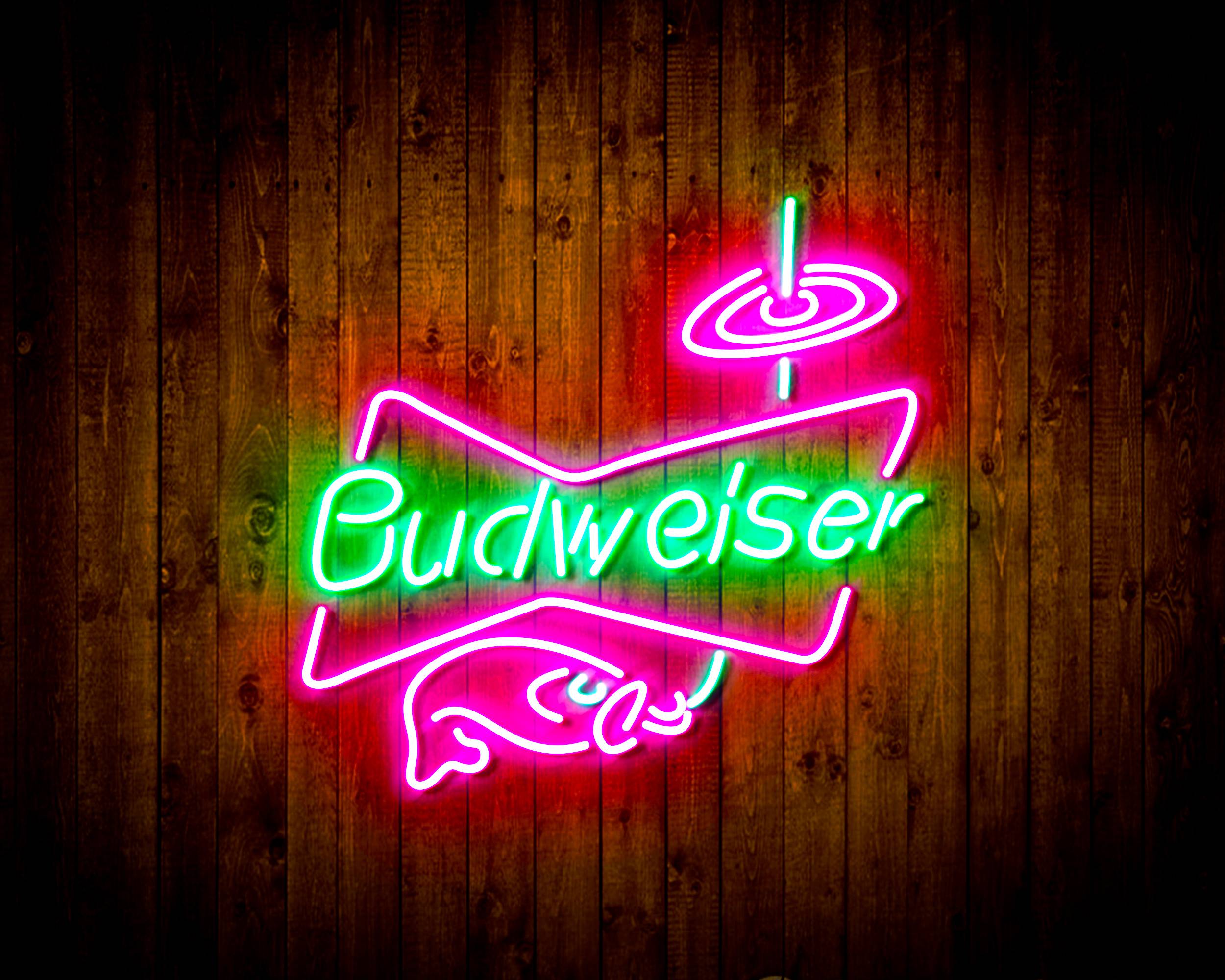Budweiser Fishing Handmade LED Neon Light Sign