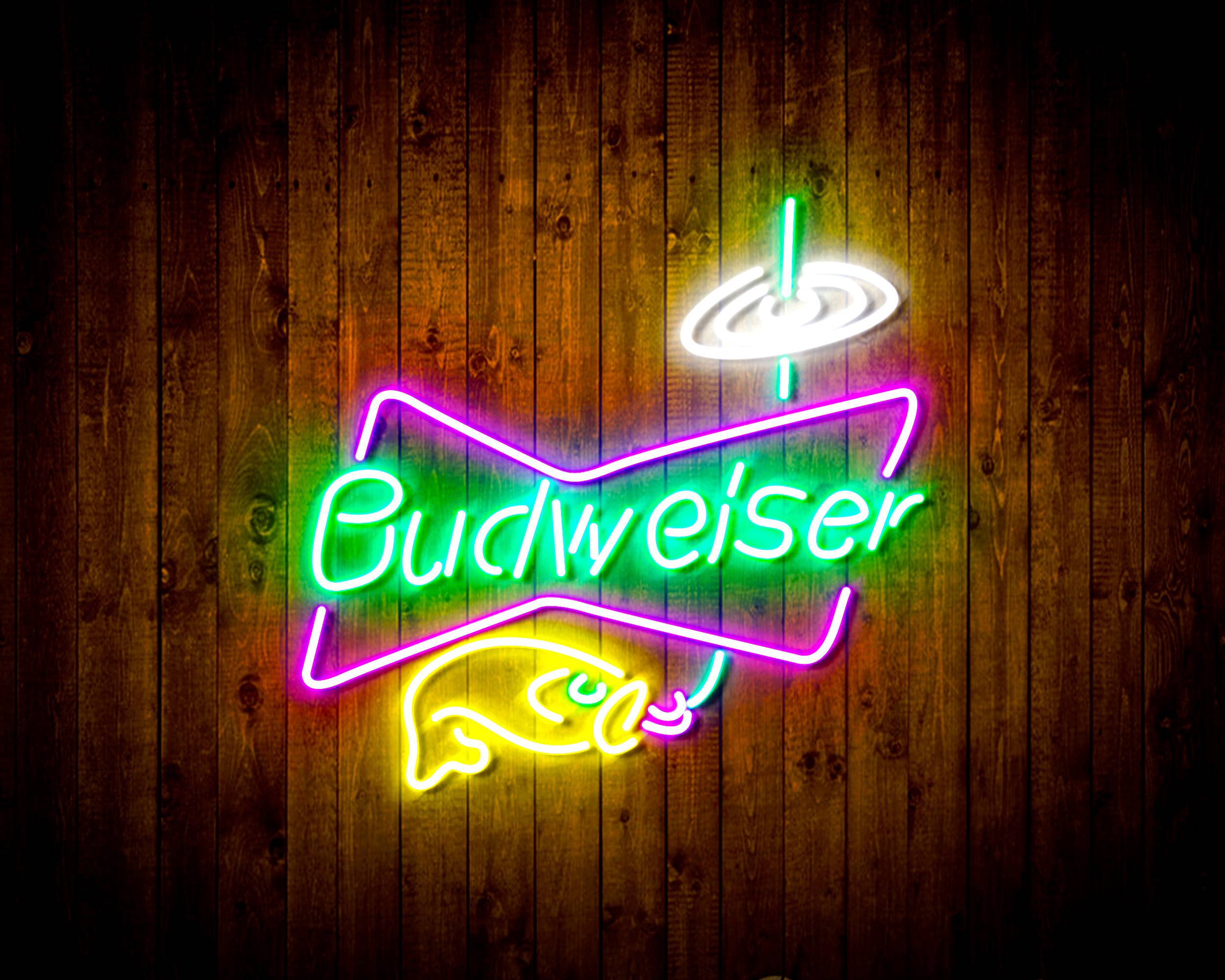 Budweiser Fishing Handmade LED Neon Light Sign