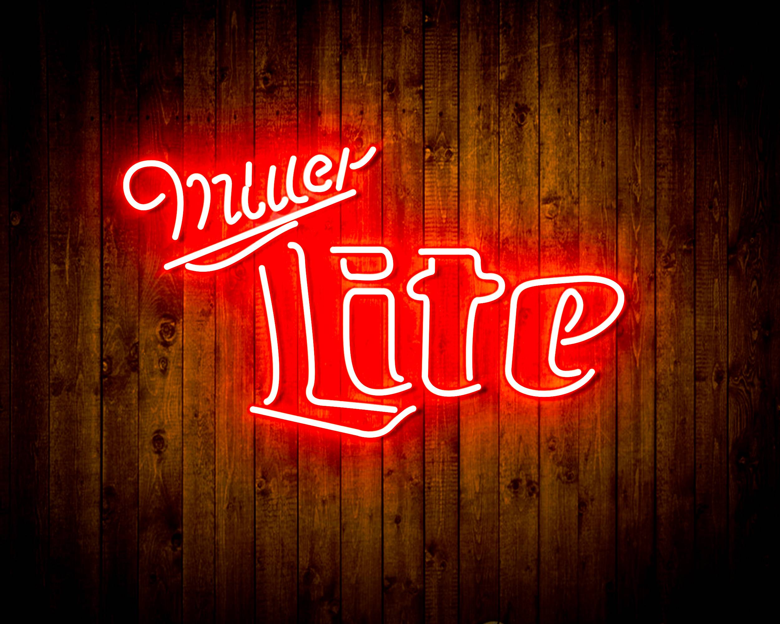 Miller Lite Bar Handmade LED Neon Light Sign