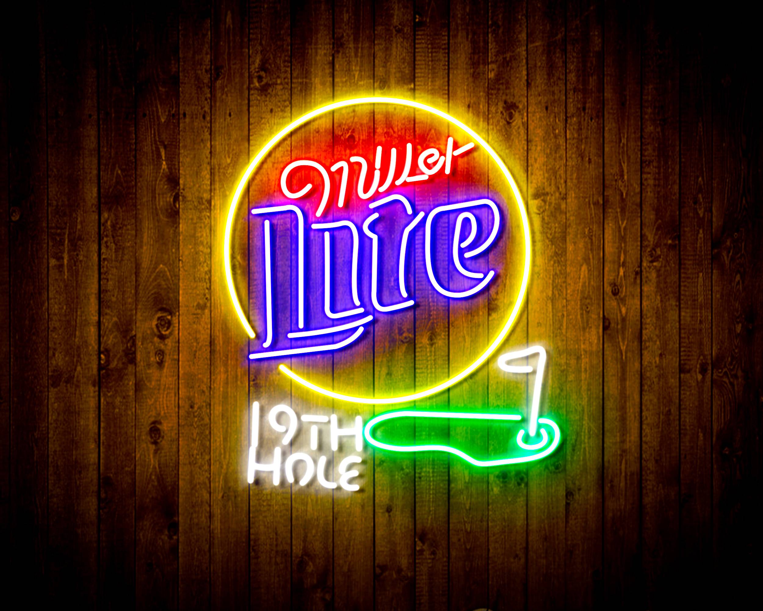 Miller Lite 19th Hole Handmade LED Neon Light Sign