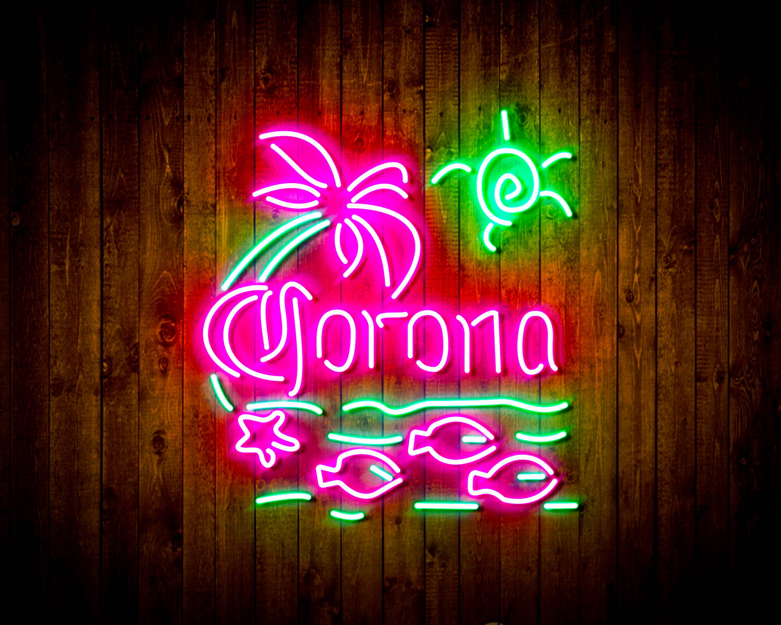 Corona Beach Handmade LED Neon Light Sign