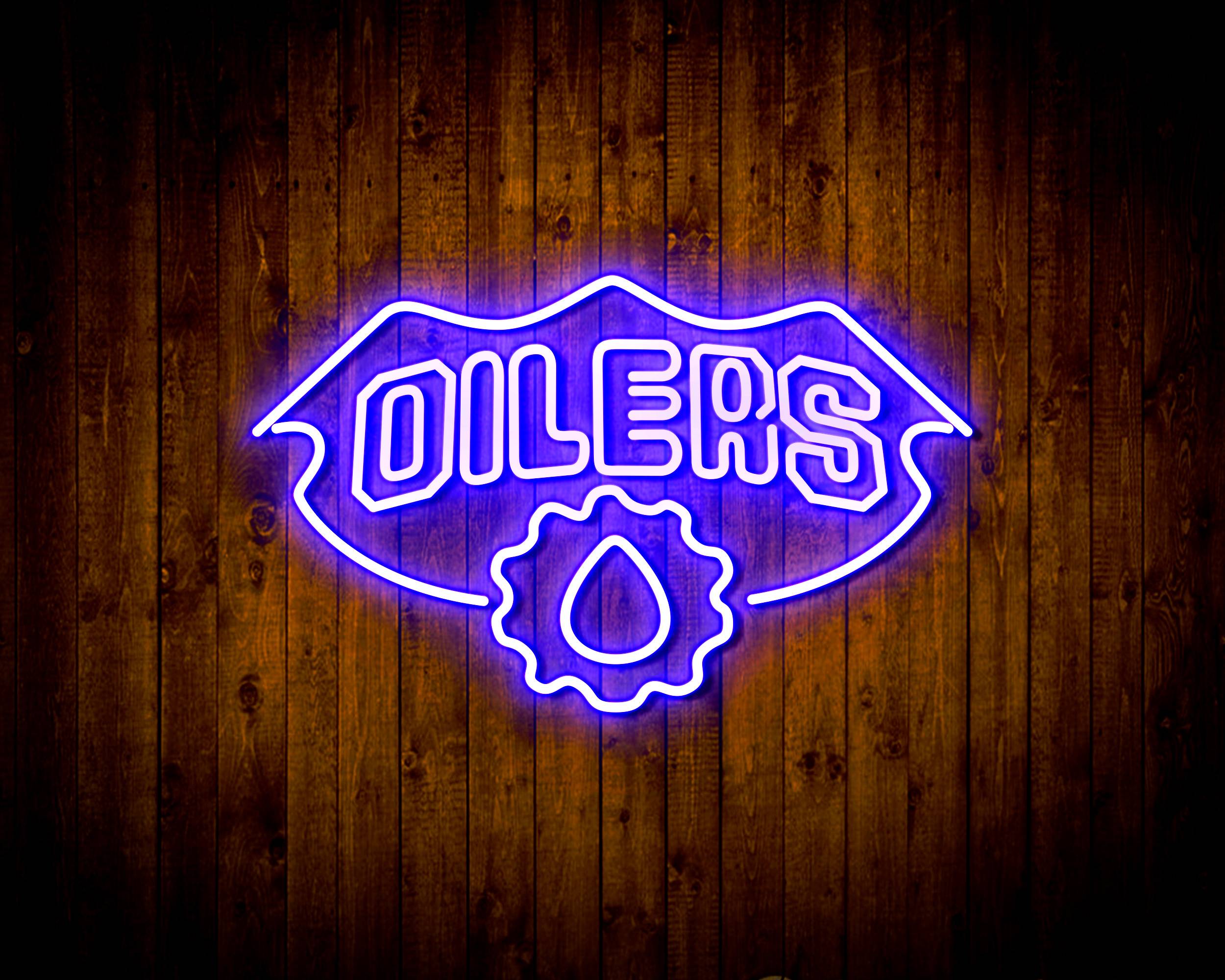 NHL Edmonton Oilers Handmade LED Neon Light Sign