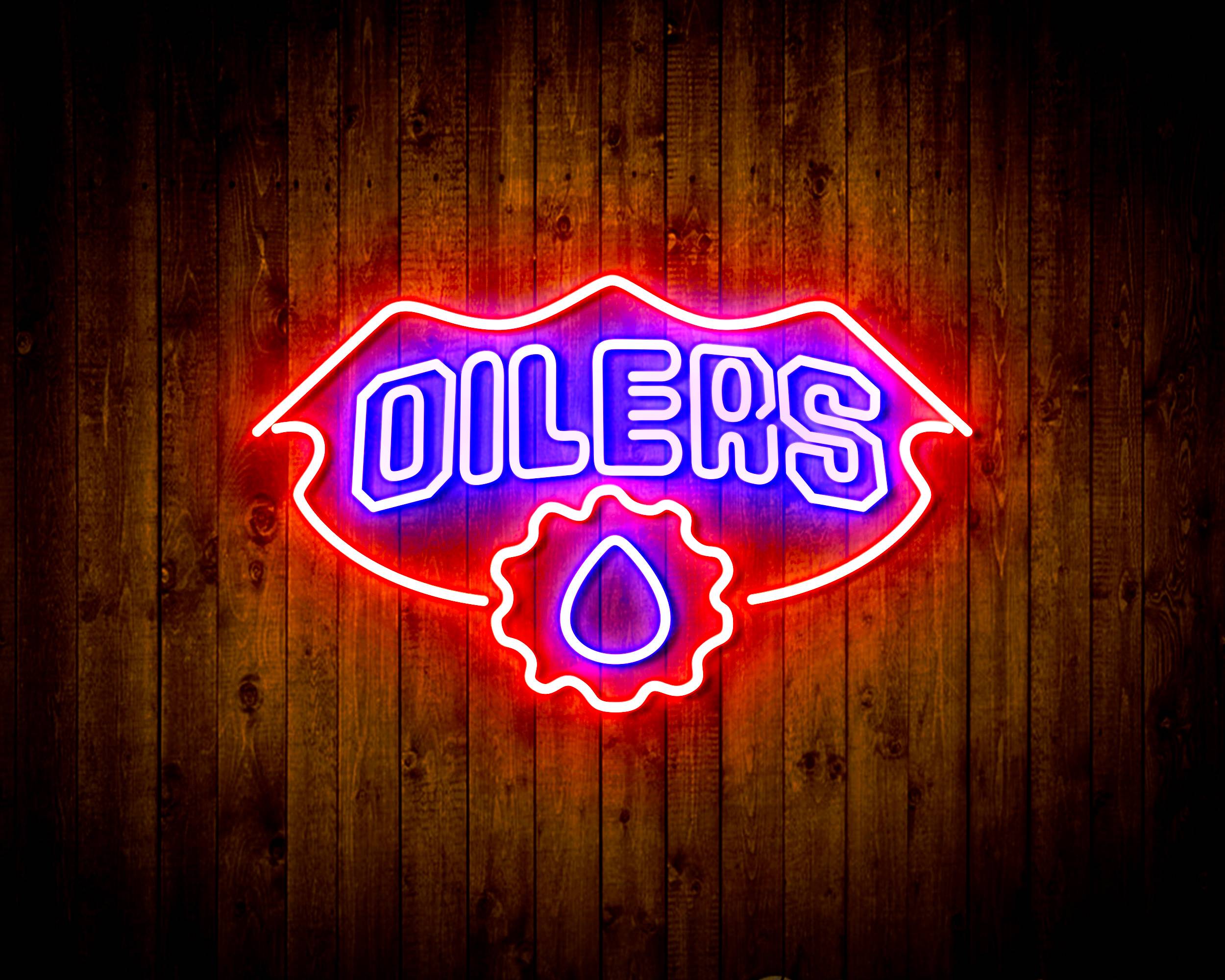 NHL Edmonton Oilers Handmade LED Neon Light Sign