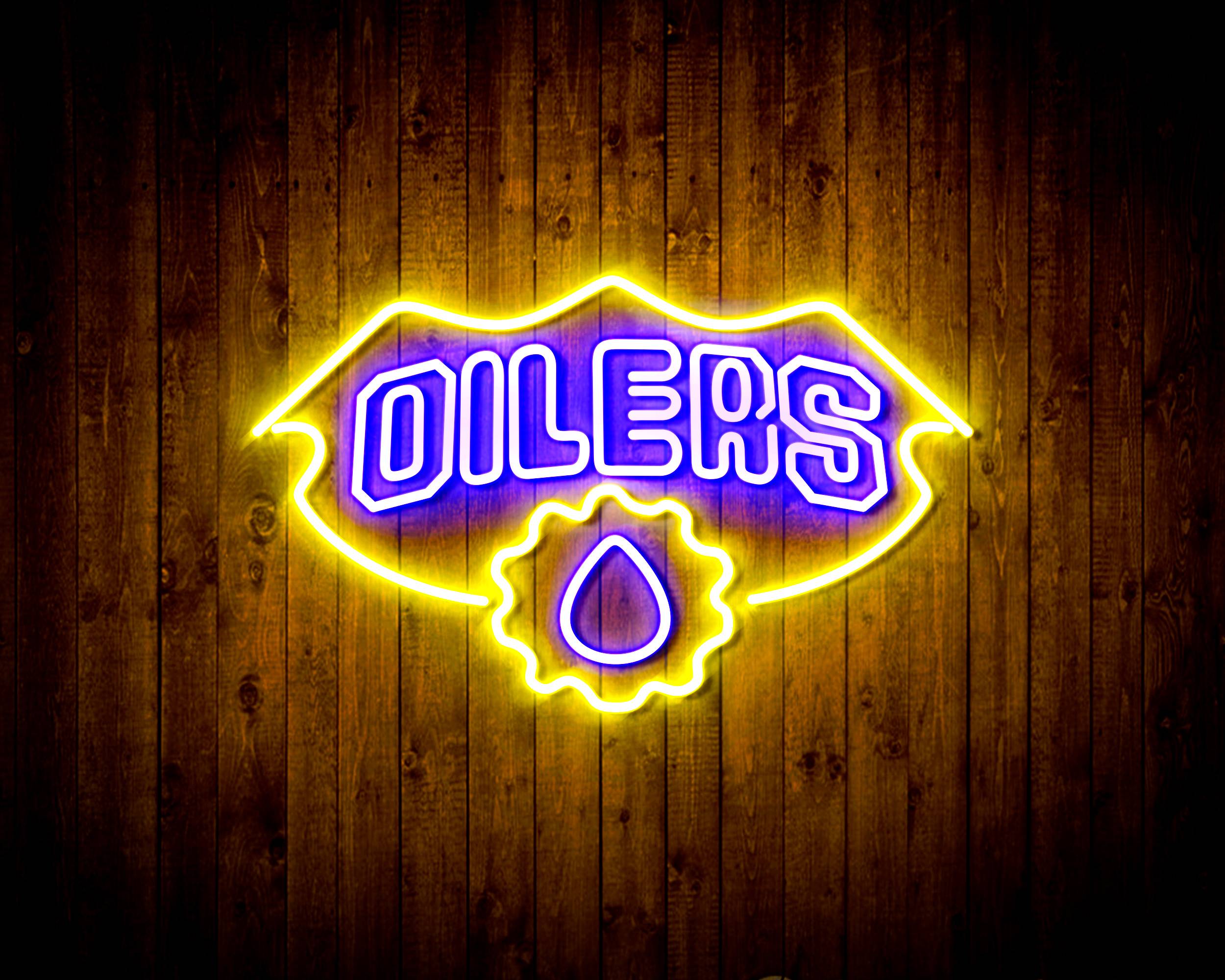 NHL Edmonton Oilers Handmade LED Neon Light Sign