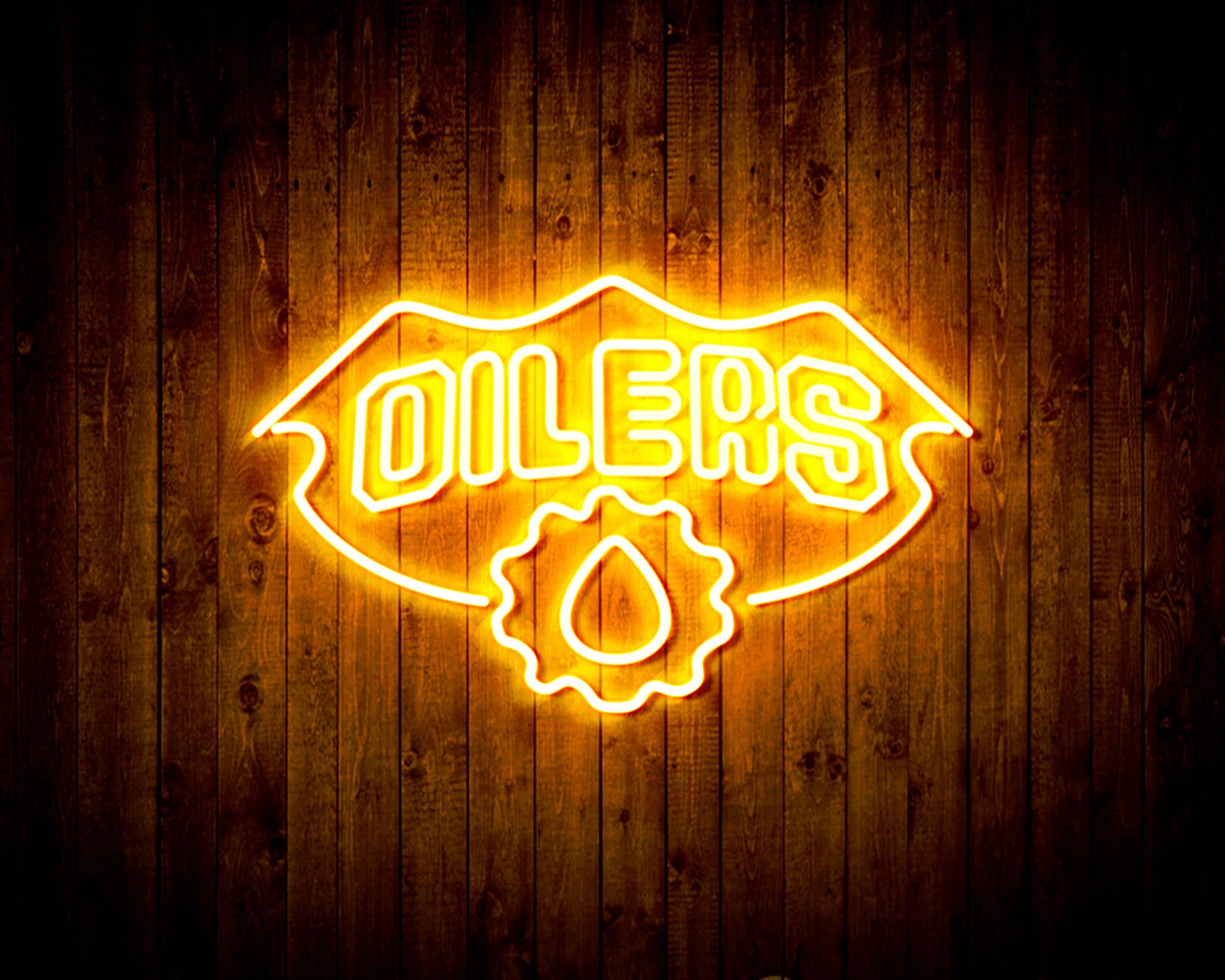 NHL Edmonton Oilers Handmade LED Neon Light Sign