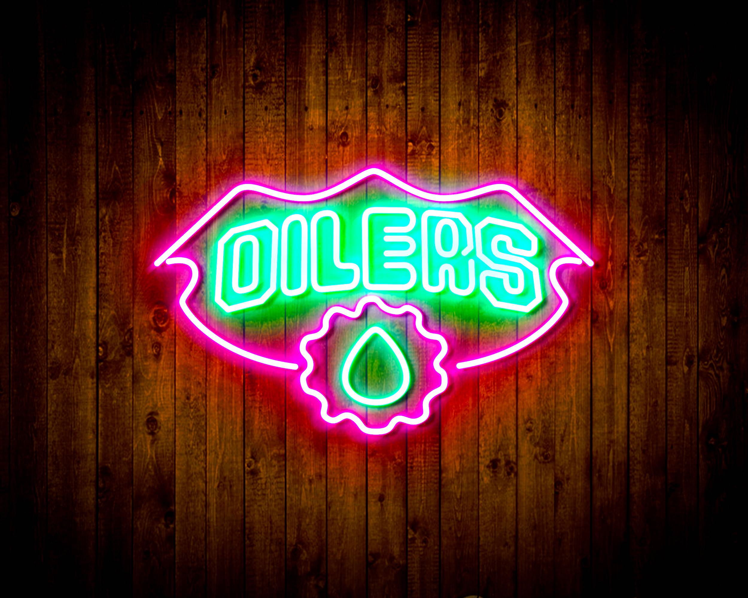 NHL Edmonton Oilers Handmade LED Neon Light Sign